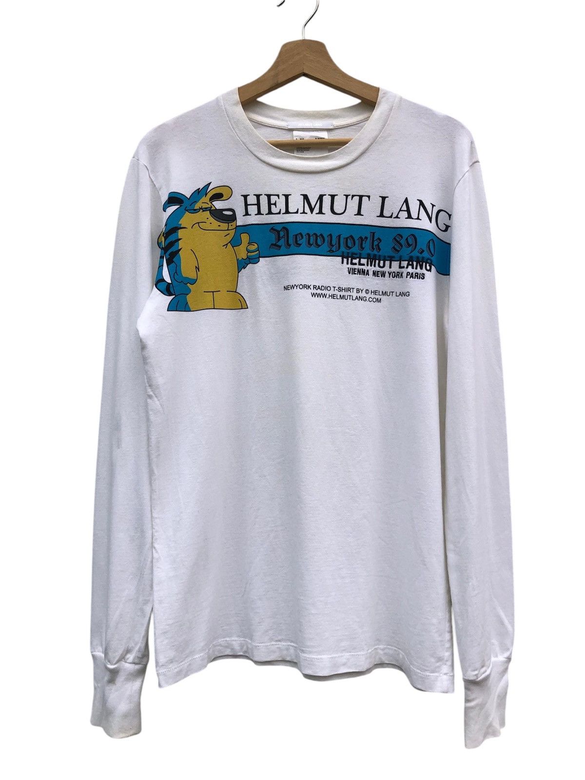Designer × Helmut Lang Helmut Lang New York Embroided Long Sleeve Size US M / EU 48-50 / 2 - 1 Thumbnail