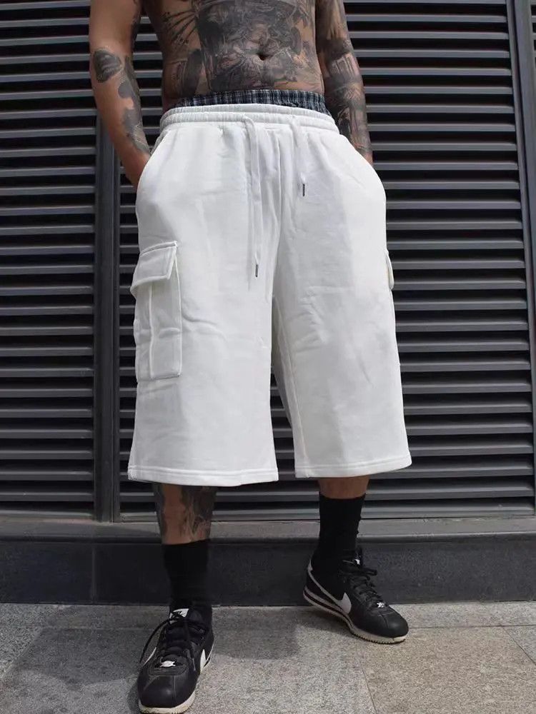 Japanese Brand × Jean Retro Hip Hop Street Casual Shorts Size US 33 - 1 Thumbnail