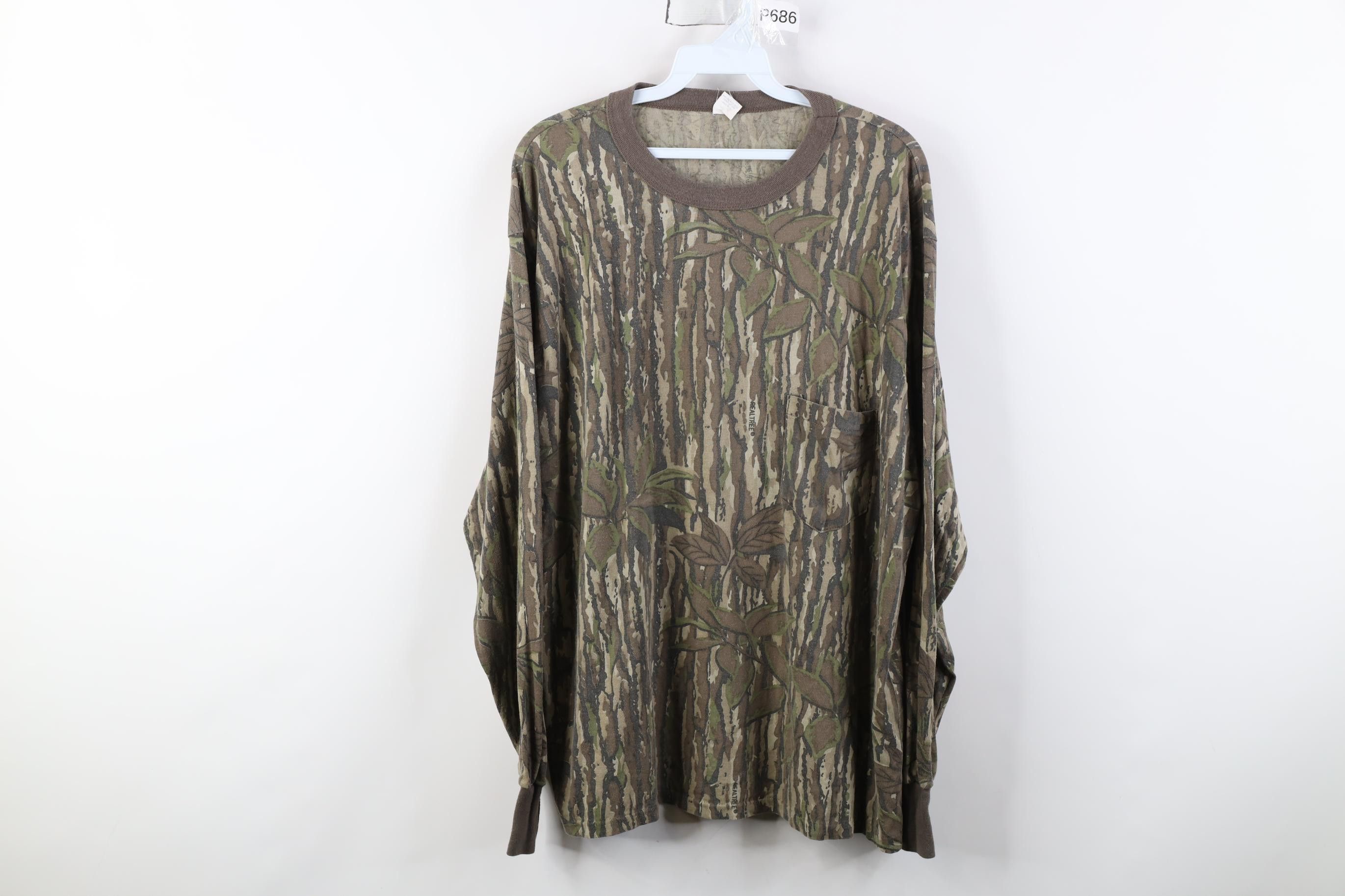 Vintage Vintage 80s 90s Streetwear Camouflage Long Sleeve T-Shirt Size US XL / EU 56 / 4 - 1 Thumbnail