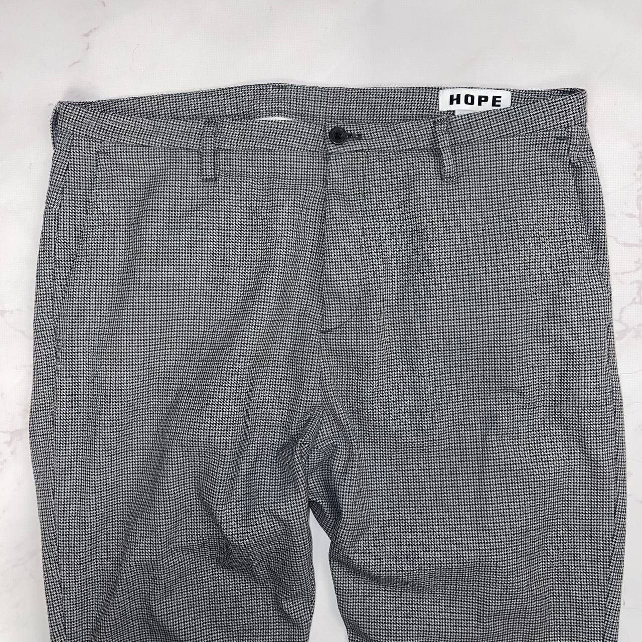 Hope HOPE Stockholm Casual Trousers Man Grey plaid pants Size US 32 / EU 48 - 4 Thumbnail