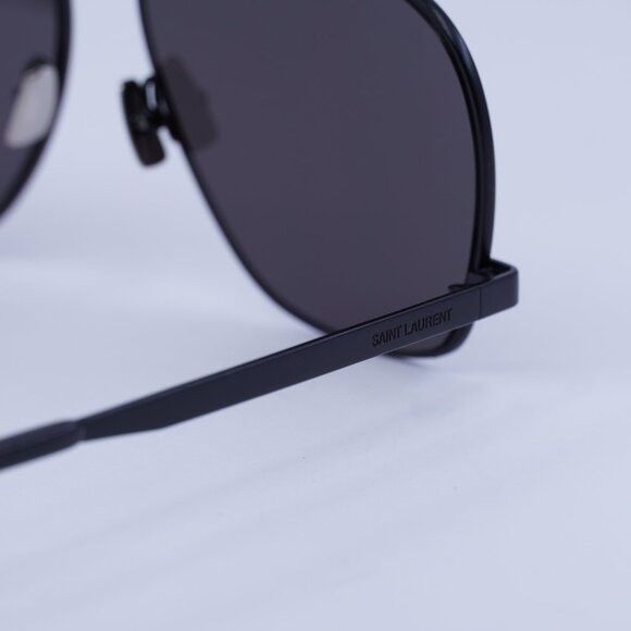 Saint Laurent Paris 🕶️ New Saint Laurent SL653 LEON 002 Sunglasses - Black Size ONE SIZE - 7 Thumbnail