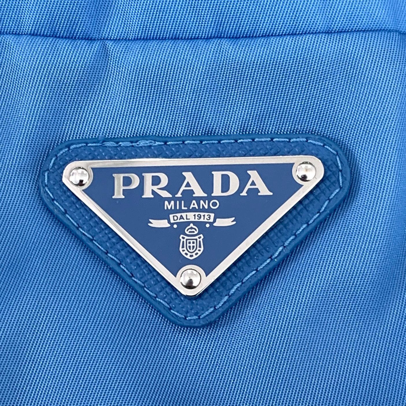 Prada H14208 Prada Womens Blue Nylon Elastic Waist Shorts Size 27" / US 4 / IT 40 - 6 Thumbnail