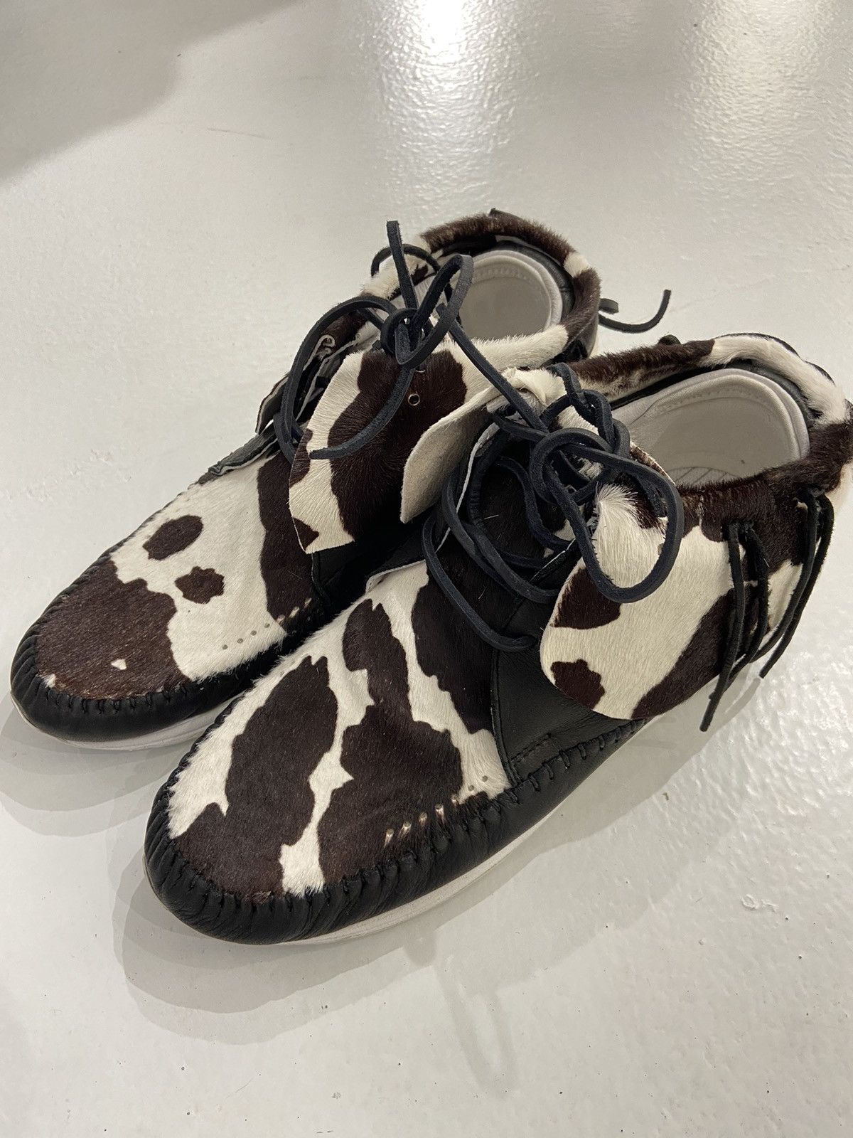 image of Visvim Calf Skin Fbt Shoes in Black, Men's (Size 9.5)