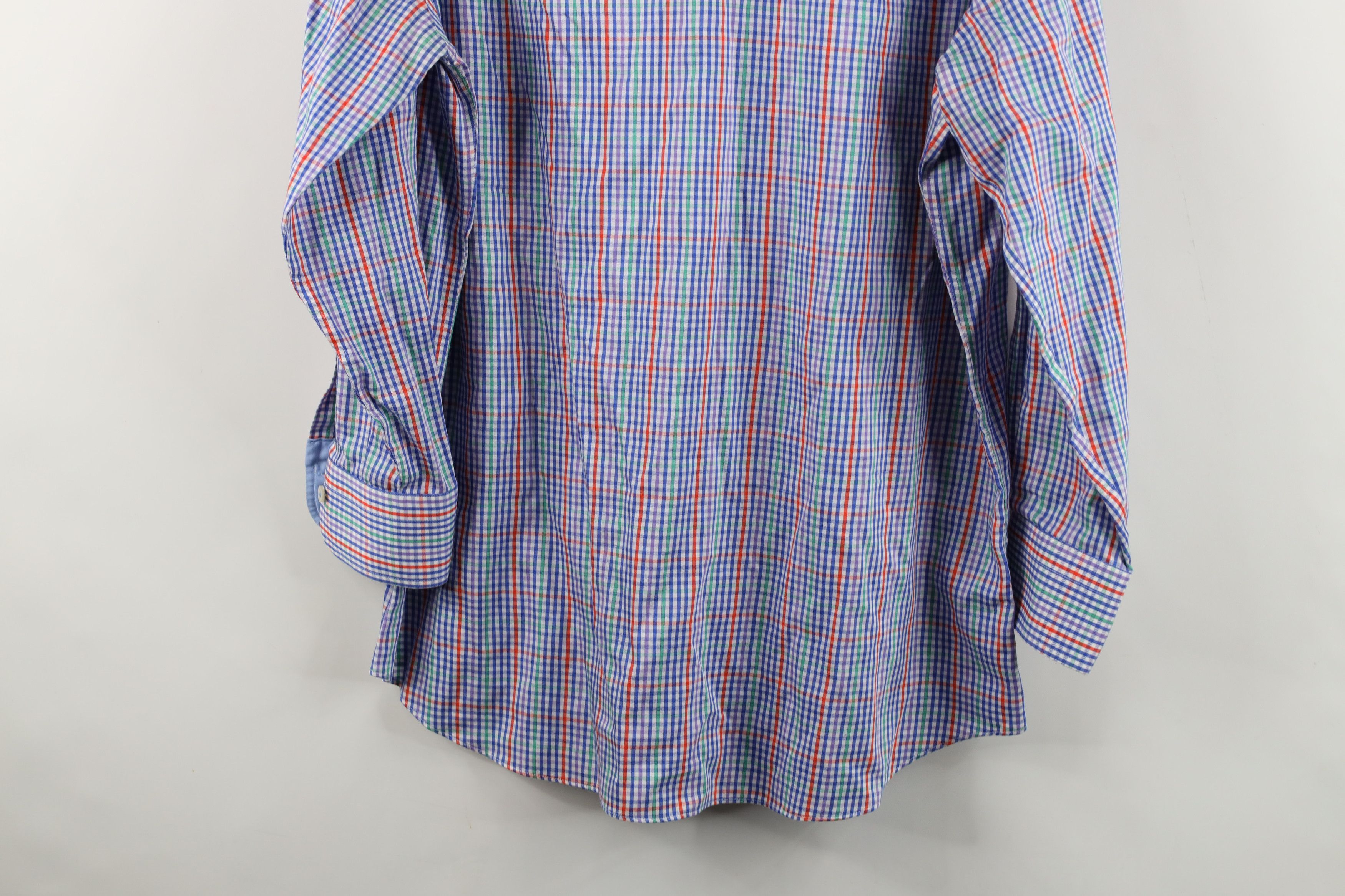 Charles Tyrwhitt Charles Tyrwhitt Fit Rainbow Plaid Collared Button Shirt Size US M / EU 48-50 / 2 - 12 Thumbnail
