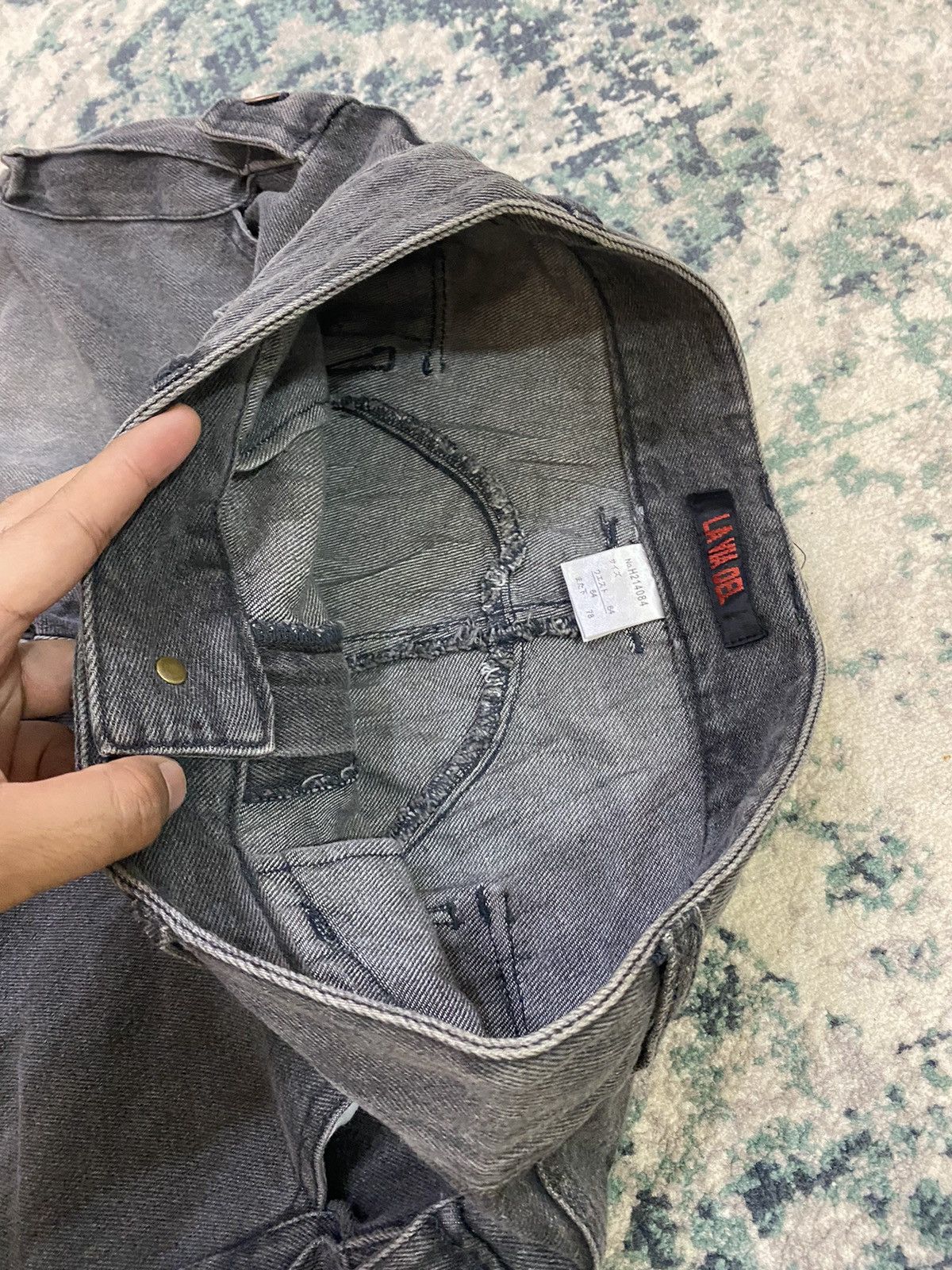 Japanese Brand Y2K Baggy Fashion Flare La Via Del Denim Pant Size US 28 / EU 44 - 13 Thumbnail