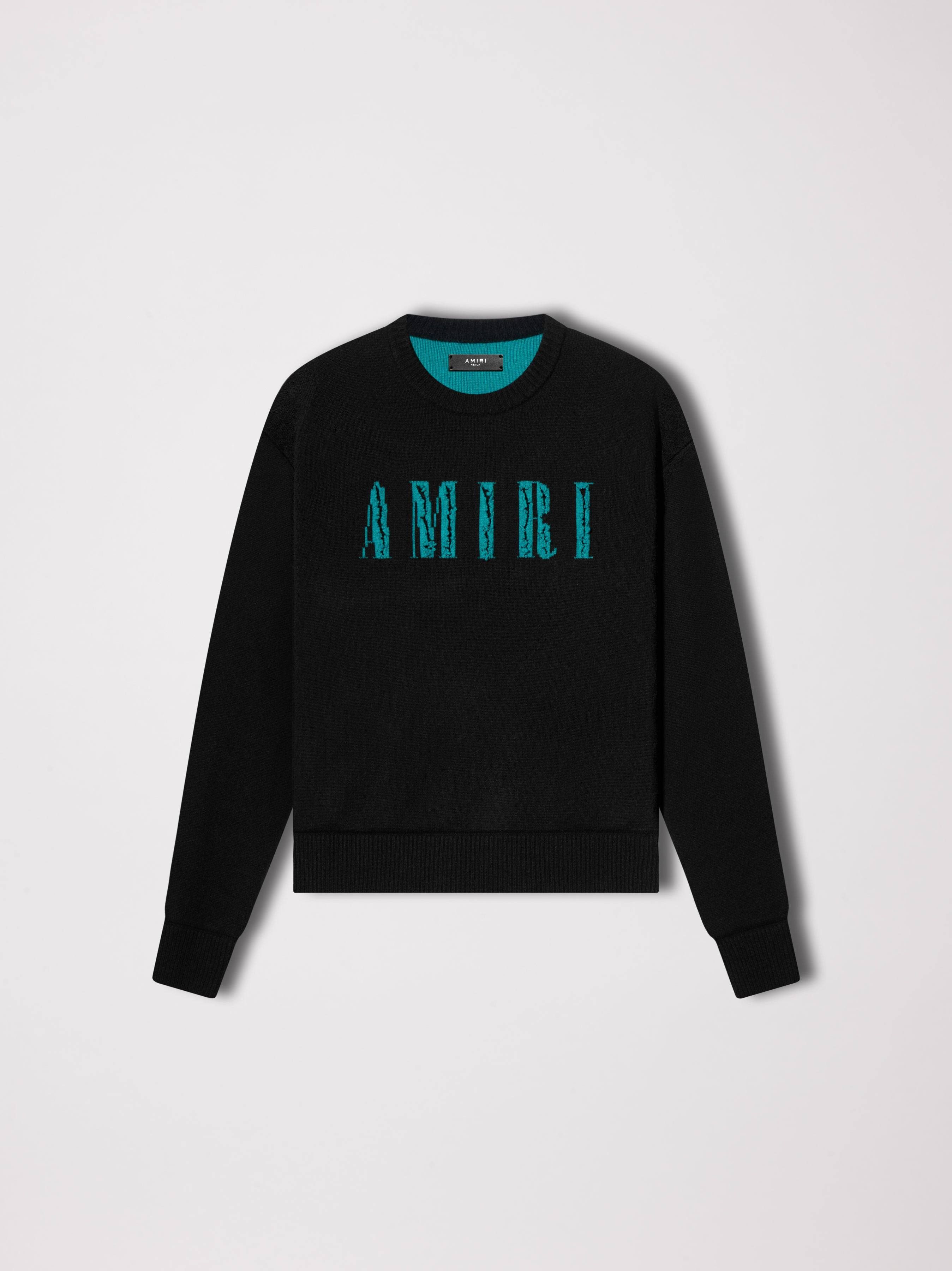Amiri o1gr1nt1024 Crewneck Sweatshirt in Black Size US XL / EU 56 / 4 - 1 Thumbnail