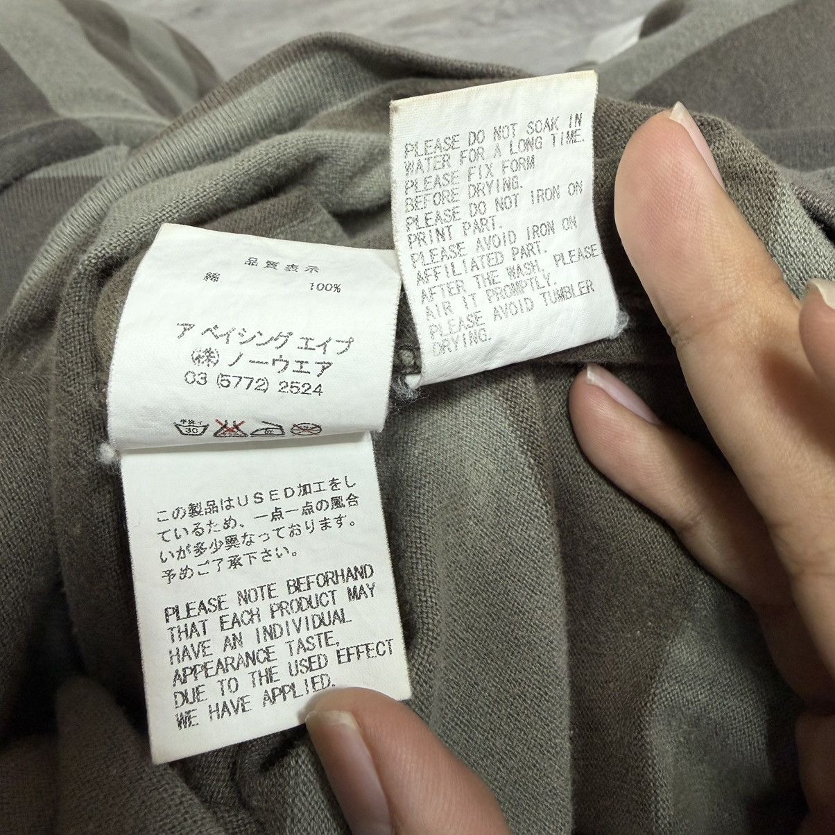 Bape Bape strope polo L/S ogbape Size US L / EU 52-54 / 3 - 8 Thumbnail