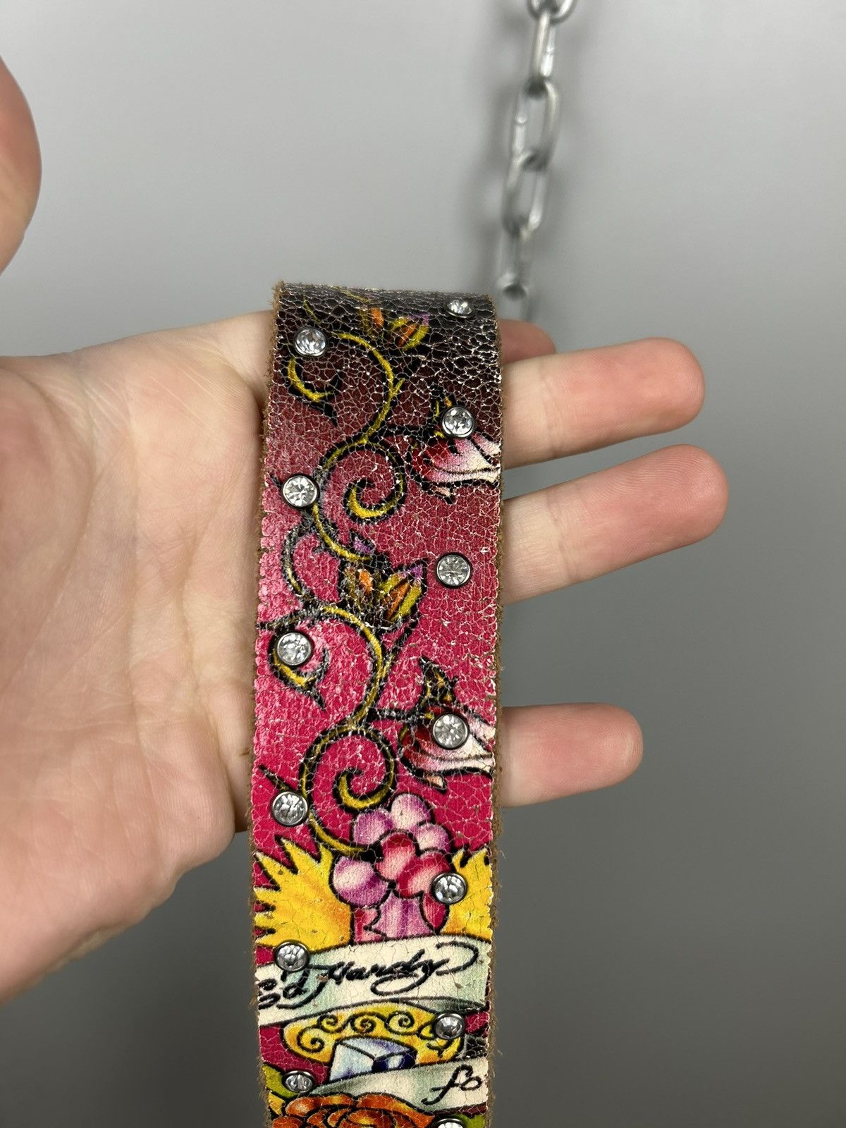 Ed Hardy × Vintage Rare Vintage Ed Hardy By Christian Audigier Belt Size ONE SIZE - 13 Thumbnail