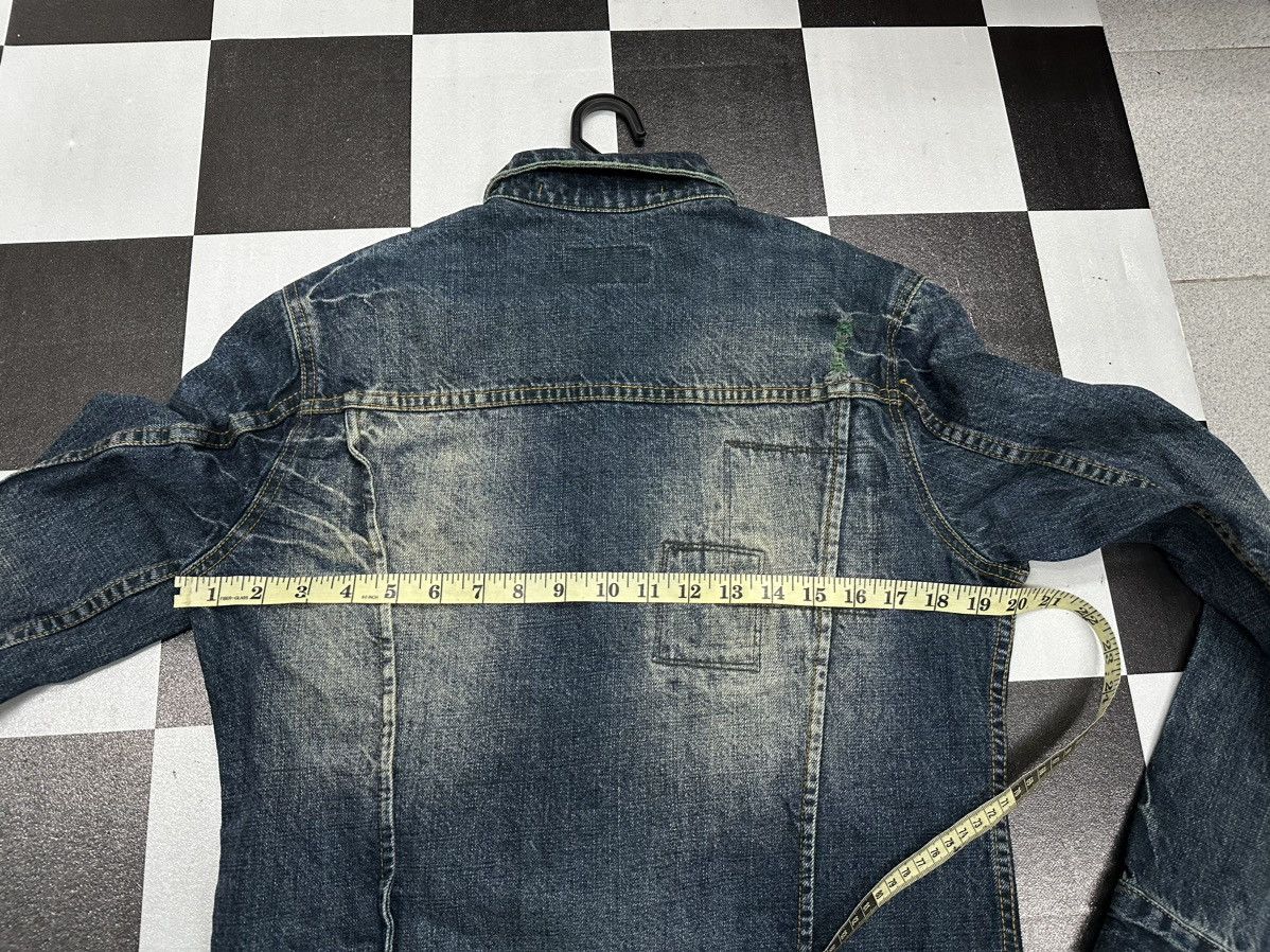 Japanese Brand VTG PPFM Distress Punk Denim Jacket Size US M / EU 48-50 / 2 - 14 Thumbnail