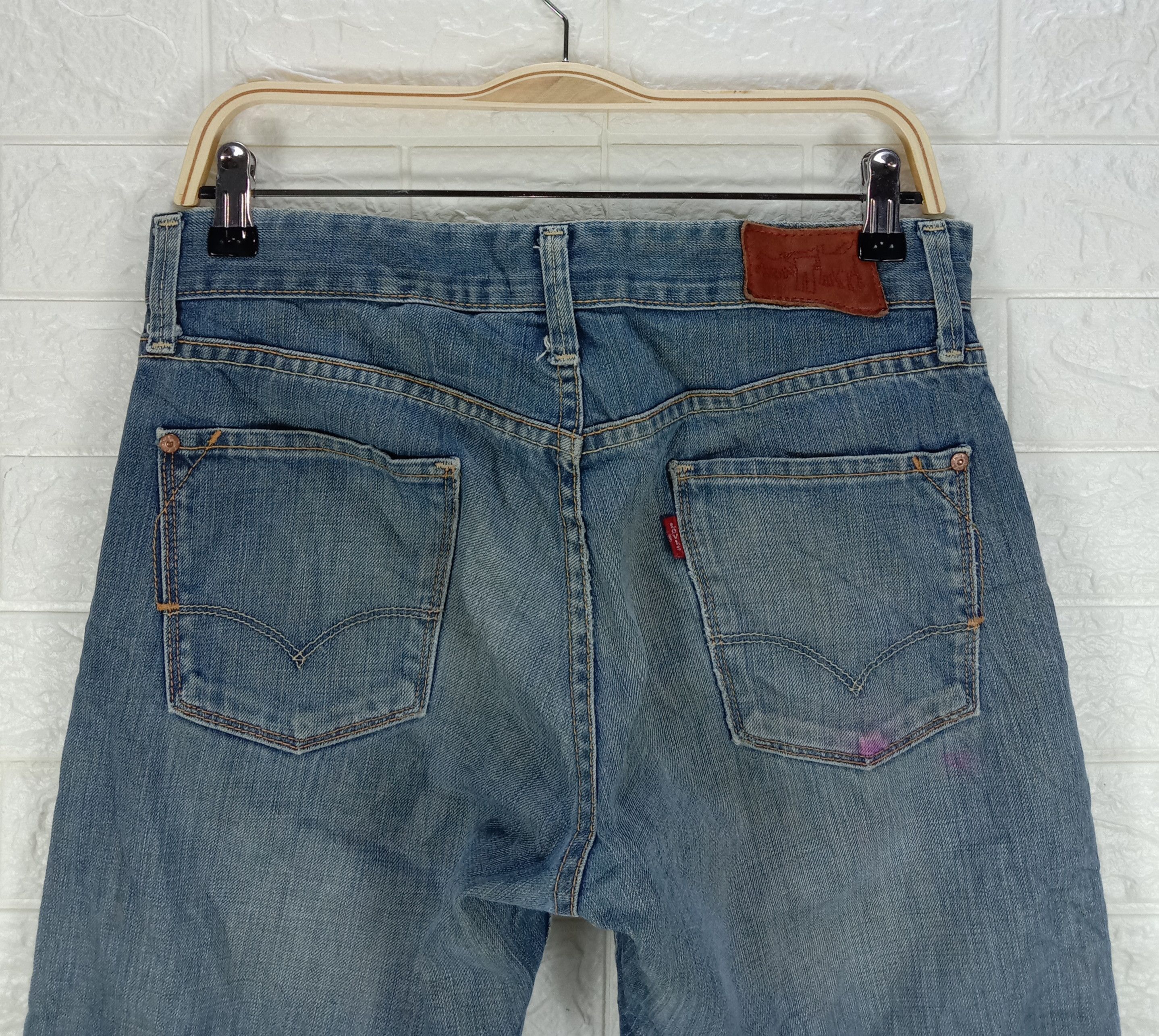Levi's Vintage Levi's Red Jeans Earth Tone Slim Straight Denim Size US 31 - 6 Thumbnail