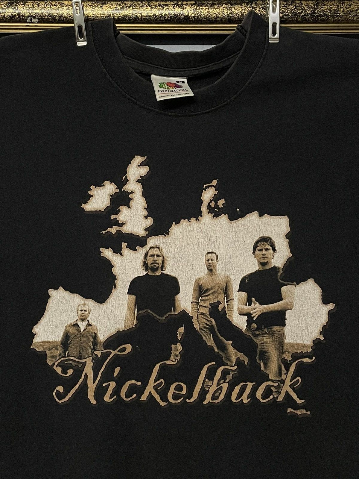 Band Tees Vintage Original Nickelback The Long Road Tour Faded Tshirt Size US M / EU 48-50 / 2 - 3 Thumbnail