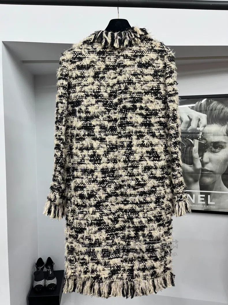 Chanel Chanel Metropolitan series tweed tassel long coat Size XS / US 0-2 / IT 36-38 - 4 Thumbnail
