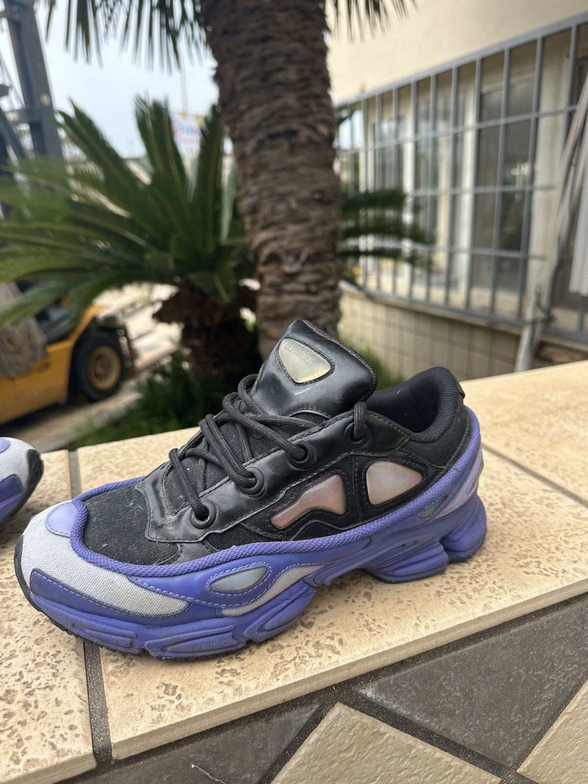 Adidas  Raf Simons Raf Simons x Adidas Ozweego 3 Sneaker Shoes Purple  Black | Grailed
