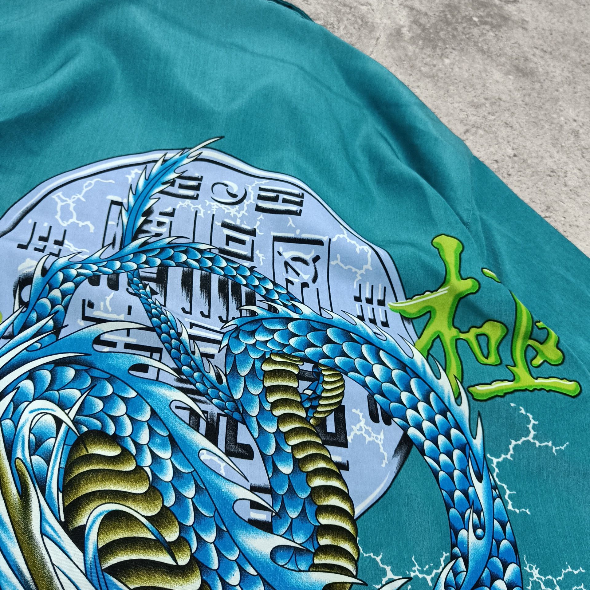 Japanese Brand vintage Japanese style dragon sign shirt Oversized Size US XXL / EU 58 / 5 - 7 Thumbnail