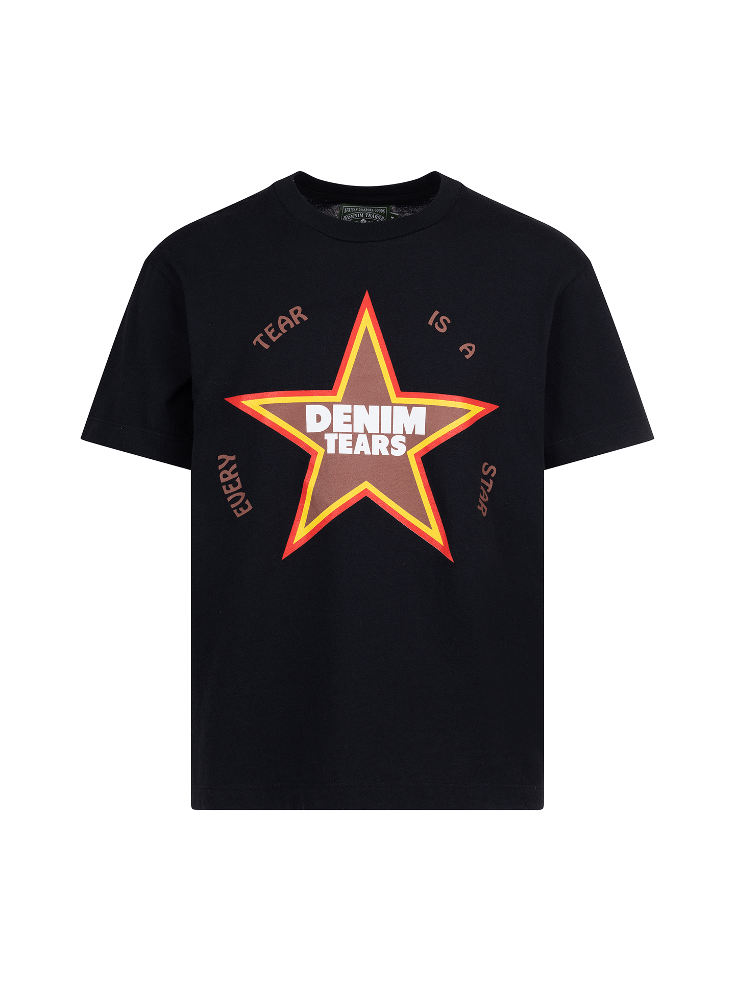 【Denim Tears】ブラックエンターテイメントTシャツ 04809f52-6330-4751-9006-