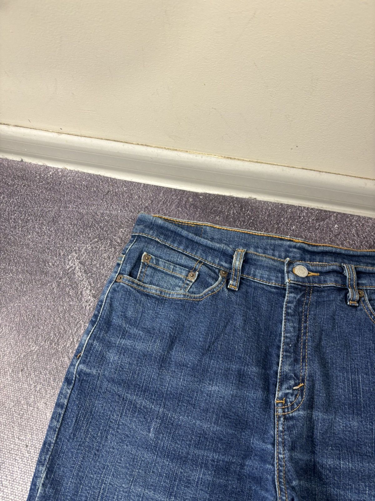 Levi's Vintage Levi’s 505 Paper Tag Straight Fit Blue Denim Jeans Size US 32 / EU 48 - 13 Thumbnail