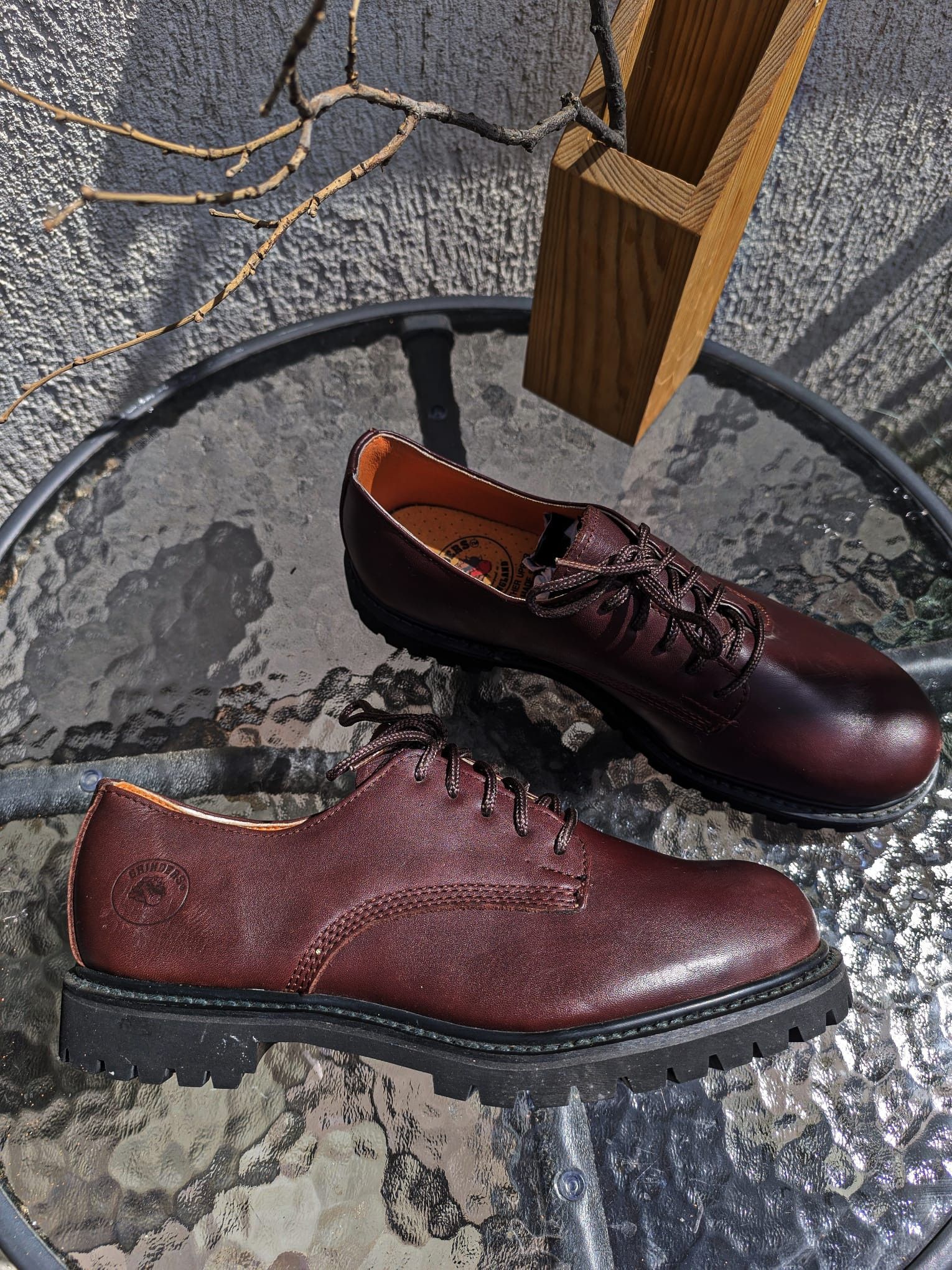 Seditionaries × Vintage chunky leather derby shoes vintage grinders england punk Size US 10 / EU 43 - 1 Thumbnail