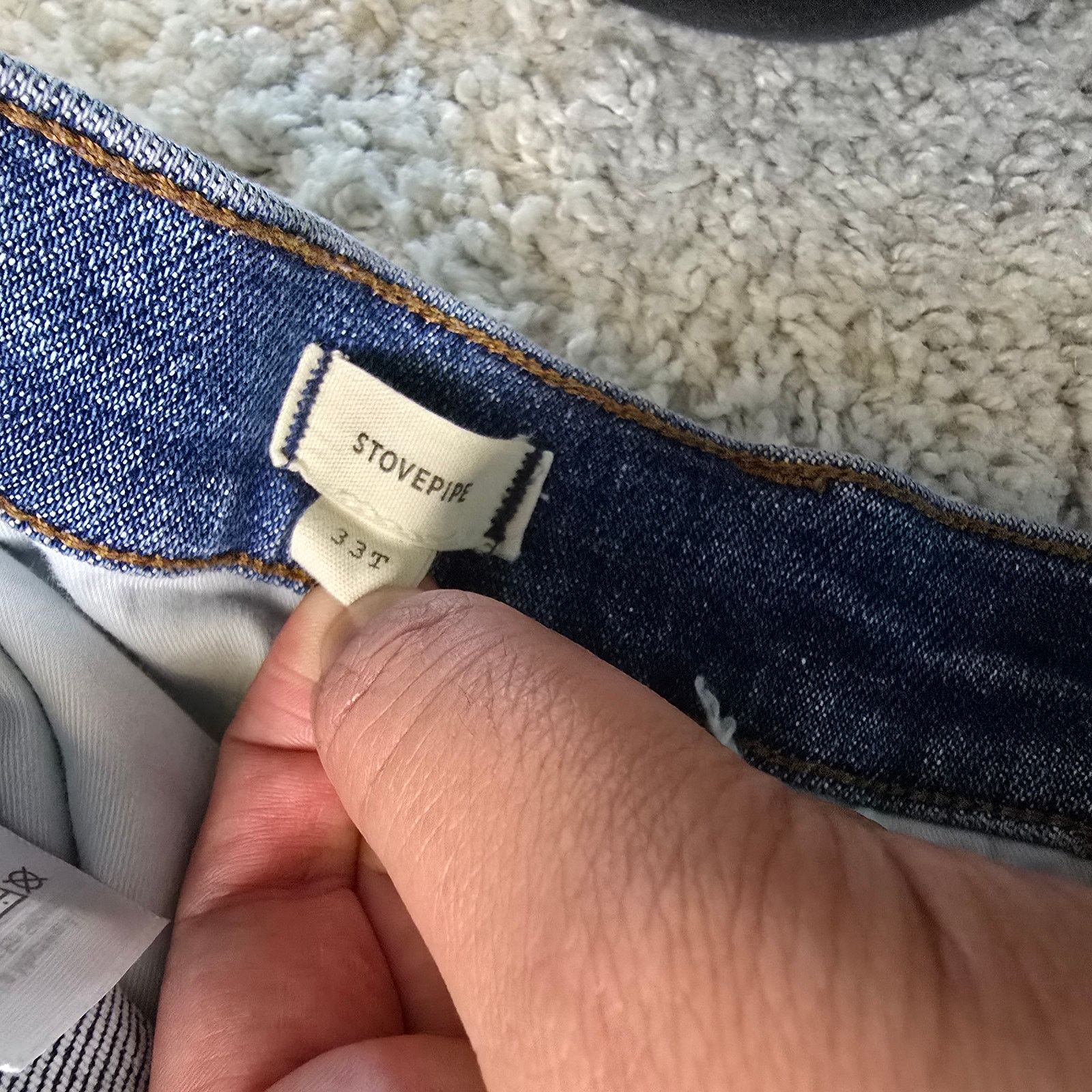 Madewell Madewell Stovepipe Womens 33T Tall 30 Length Blue Jeans Size 33" - 9 Thumbnail