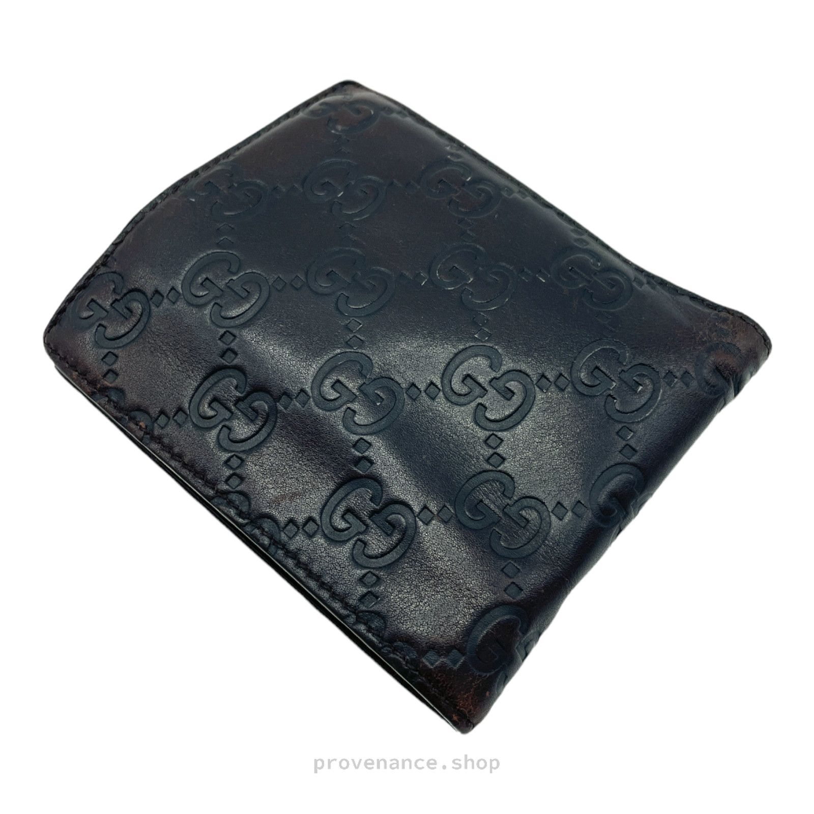 Gucci 🔴 Gucci GG Guccissima Bifold Wallet - Dark Chocolate Size ONE SIZE - 3 Thumbnail