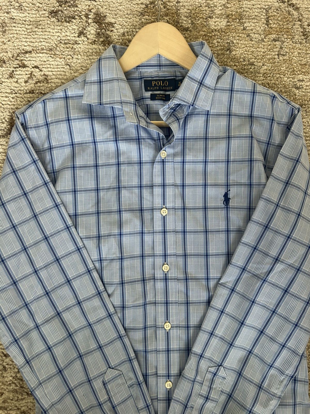 Ralph Lauren Ralph Lauren Blue Plaid Button-Down Shirt – Classic Medium Size US M / EU 48-50 / 2 - 1 Thumbnail