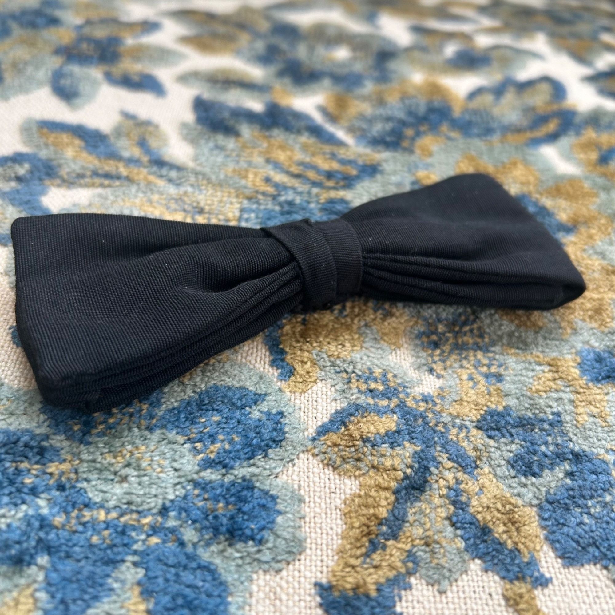 Vintage Vintage Patent Clasp Co Black Bow Tie Classic Dapper USA Size ONE SIZE - 2 Thumbnail