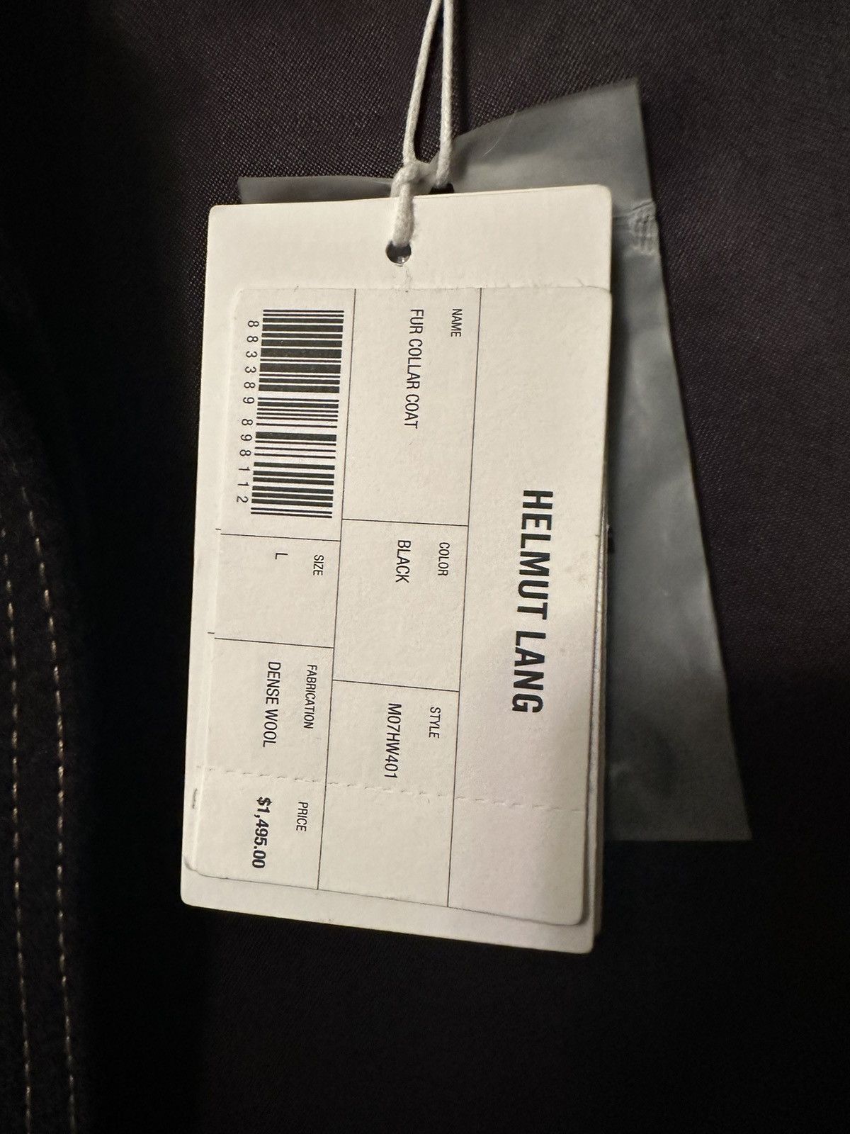Helmut Lang Fur Shearling Collar Coat NWT Size L / US 10 / IT 46 - 4 Thumbnail