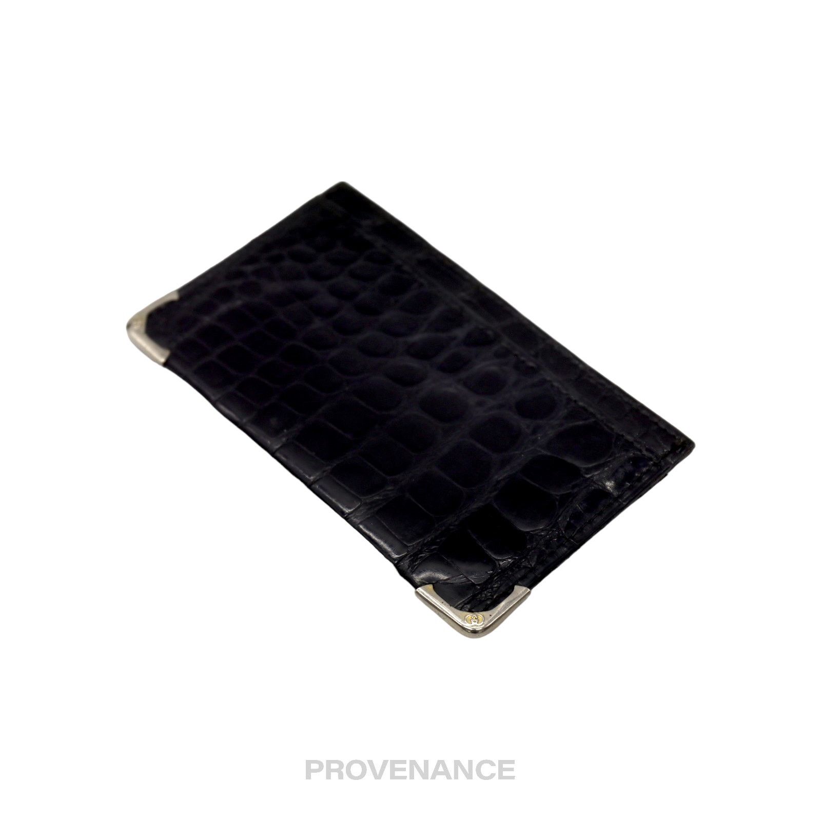 Gucci 🔴 Gucci Card Holder Wallet - Crocodile Leather Size ONE SIZE - 4 Thumbnail