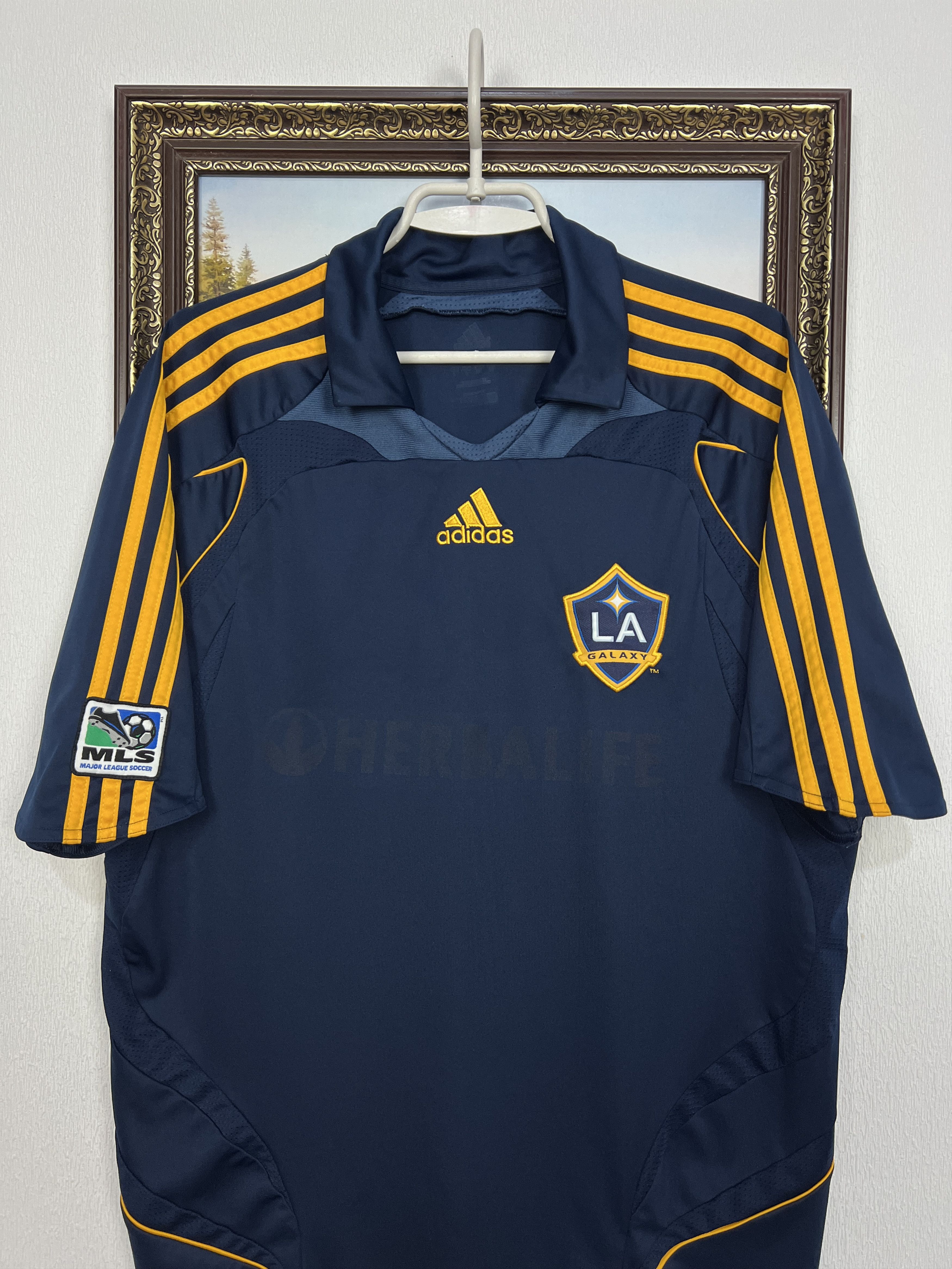 Adidas Los Angeles Galaxy football shirt Soccer #23 Beckham Jersey Size US L / EU 52-54 / 3 - 2 Thumbnail
