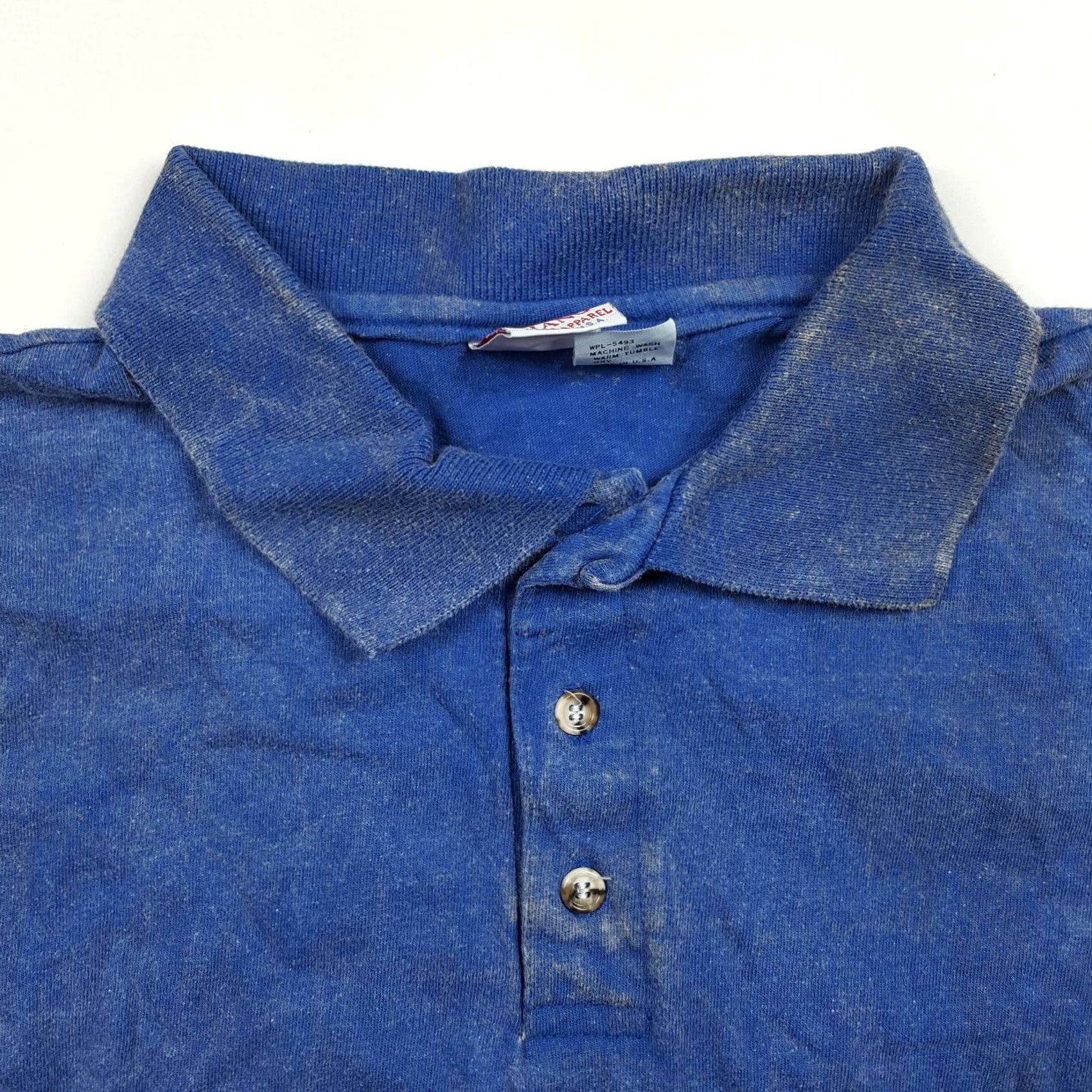 Vintage VINTAGE Whang Polo Shirt Men Gray Blue 90s Grunge Surf Sports Collared Short Sleeve Shirt Size US M / EU 48-50 / 2 - 4 Thumbnail