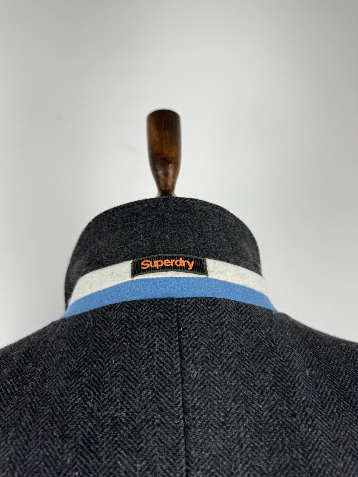 Superdry Men’s Supedry Supremacy Tough Tweed Jacket Gray Coat size L Size US L / EU 52-54 / 3 - 6 Thumbnail