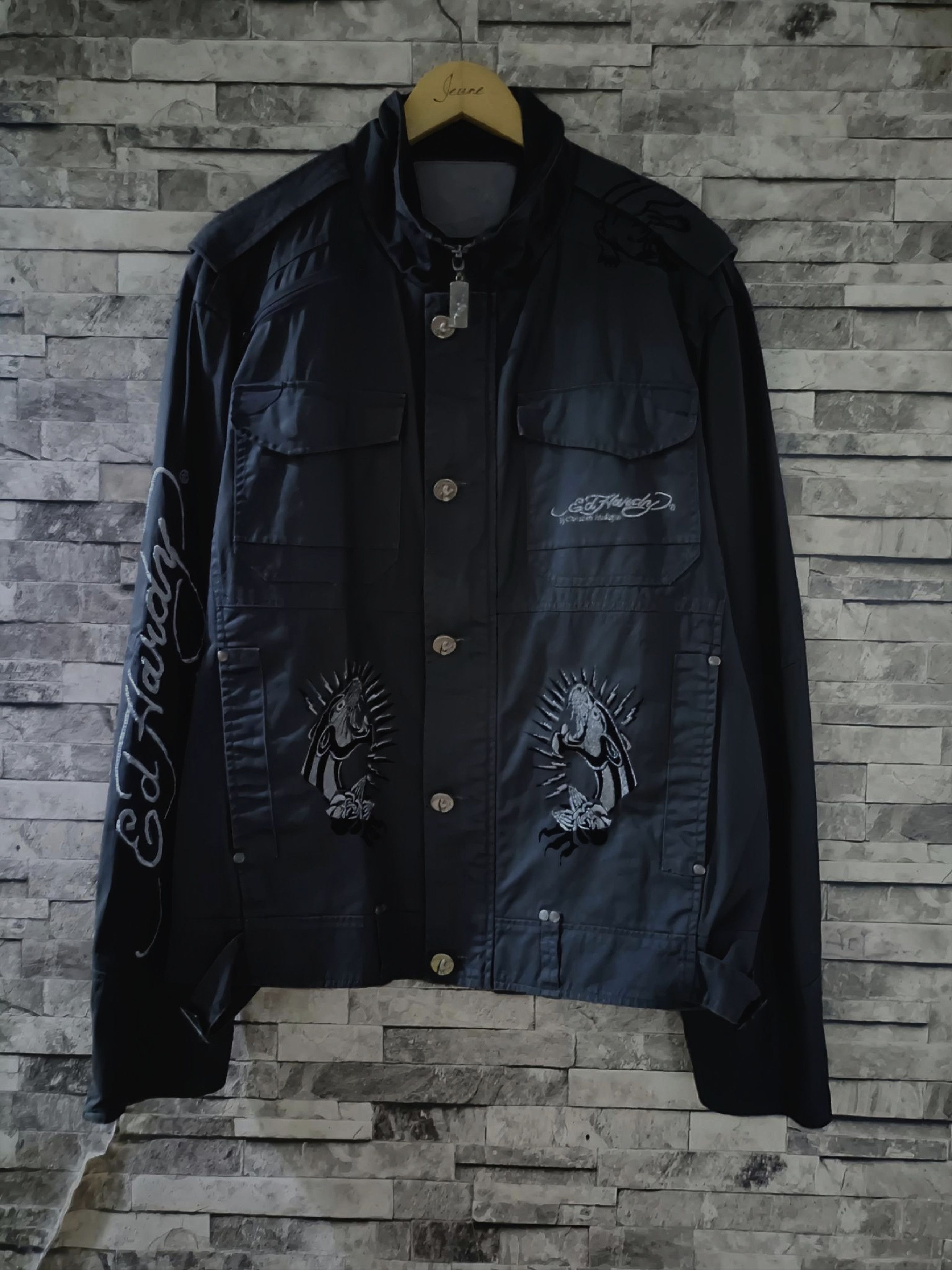 Ed Hardy Rare Ed Hardy by christian audigier puma moto jacketmoto Size US XL / EU 56 / 4 - 7 Thumbnail