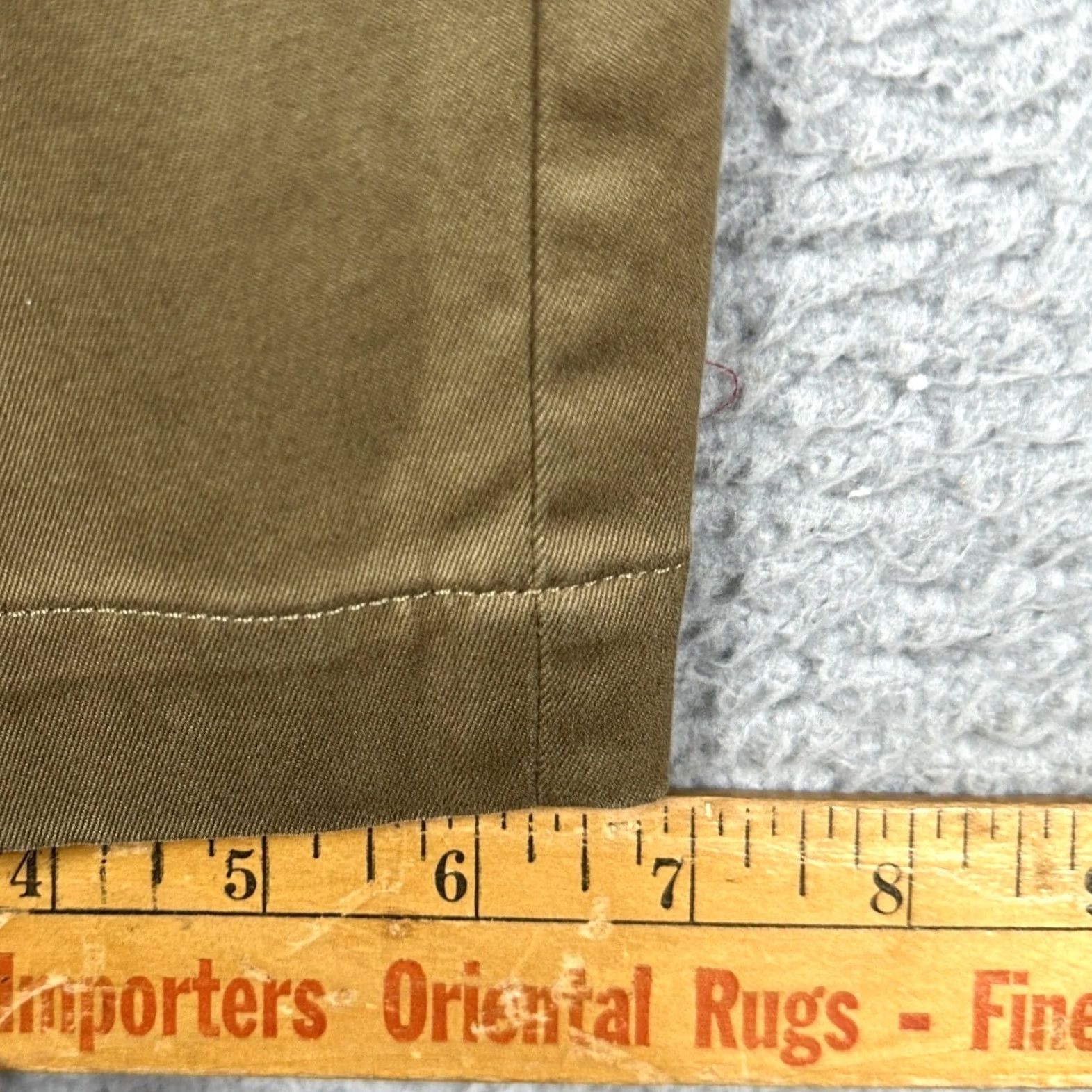 Banana Republic Banana Republic Emerson Straight Fit Chino Pants Mens 31X30 Tan Khakis Stretch Size US 31 - 7 Thumbnail