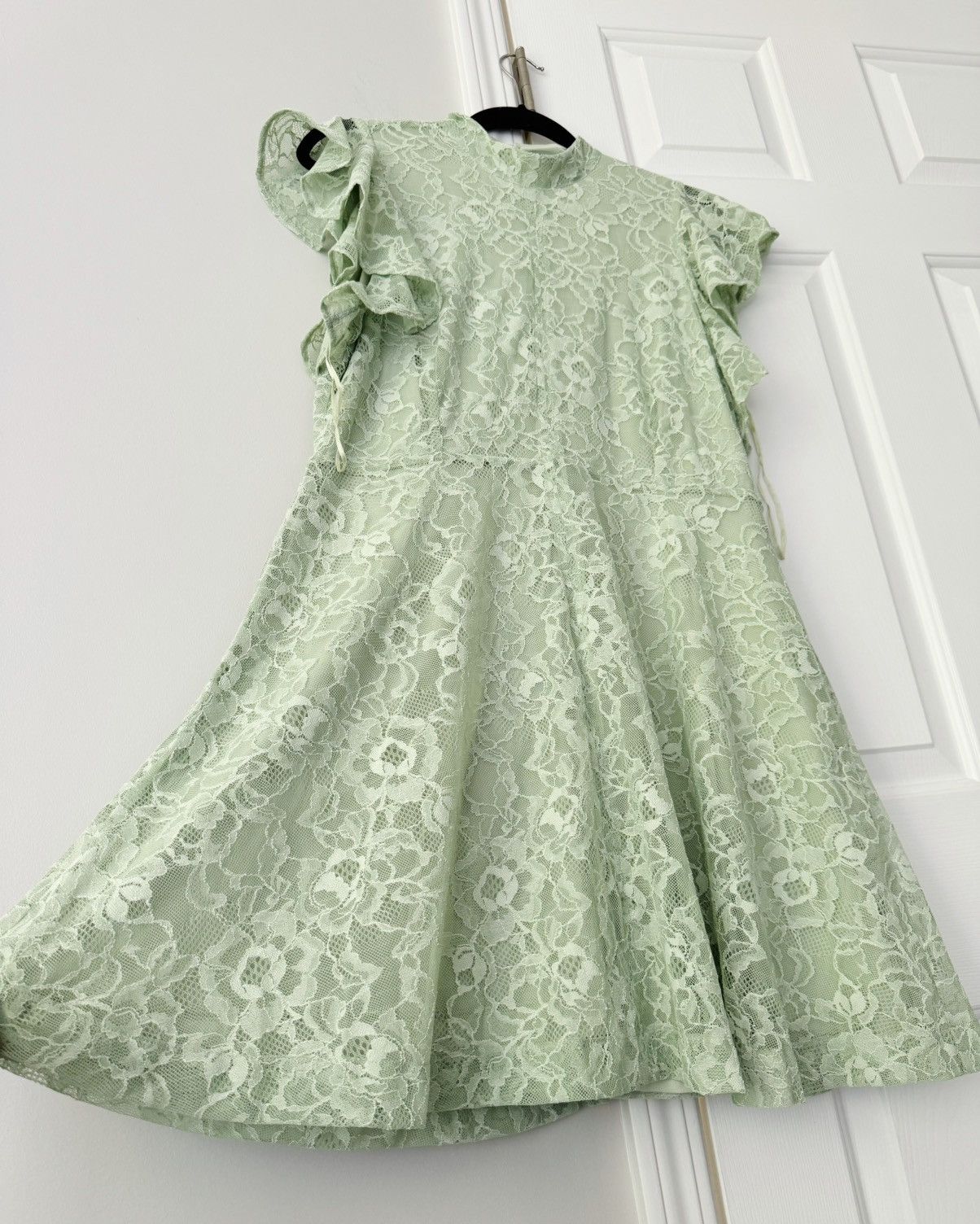 Anthropologie Anthropologie Maeve Mock-Neck Lace Mini Dress, Size L Size L / US 10 / IT 46 - 6 Thumbnail
