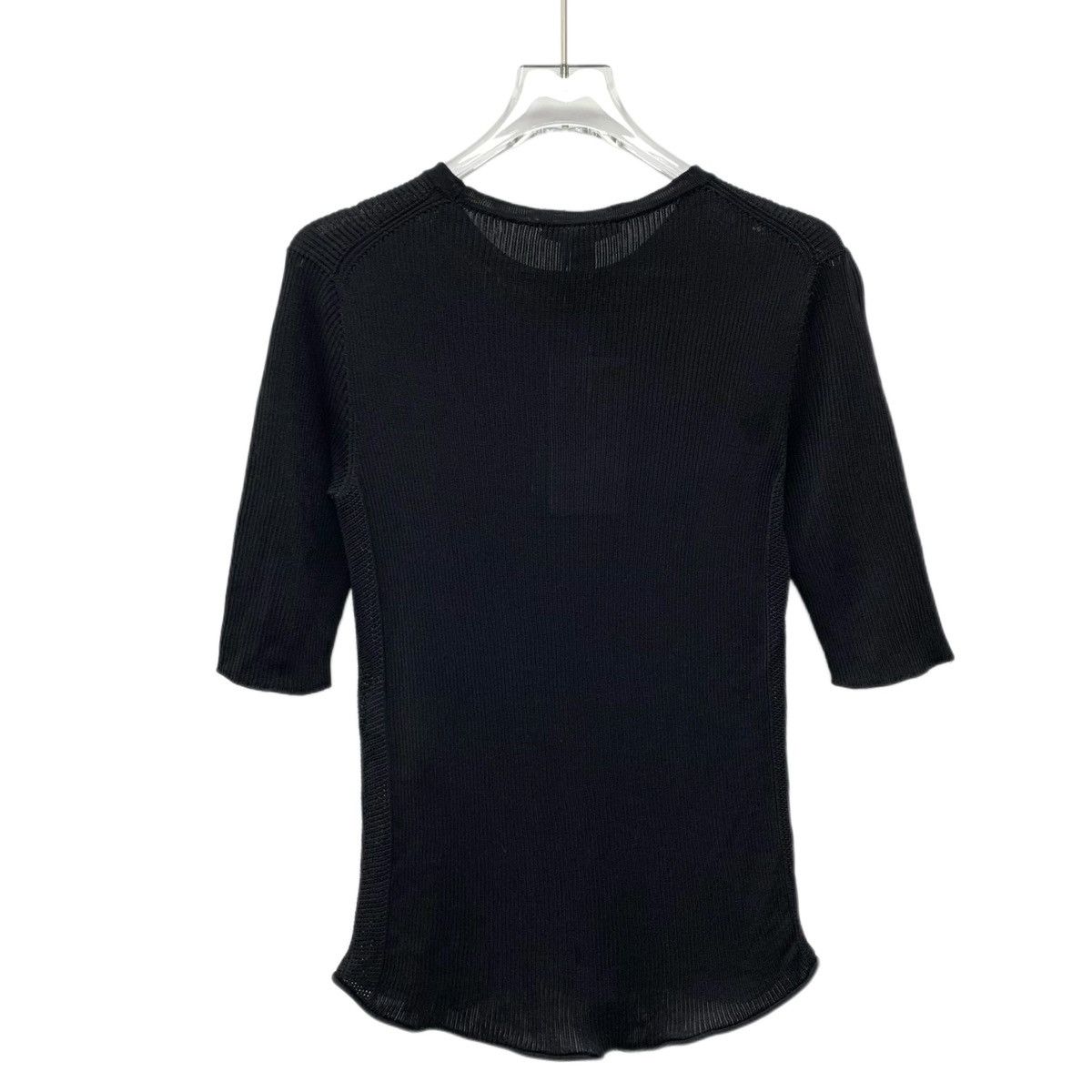 Louis Vuitton Louis Vuitton Black Mulberry Silk Half Sleeve Knit Size S / US 4 / IT 40 - 2 Thumbnail