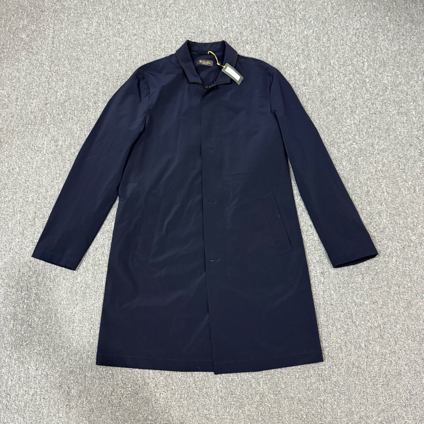 Loro Piana Loro Piana LP Collar Embroidered Logo Trench Coat Size XS / US 0-2 / IT 36-38 - 1 Thumbnail