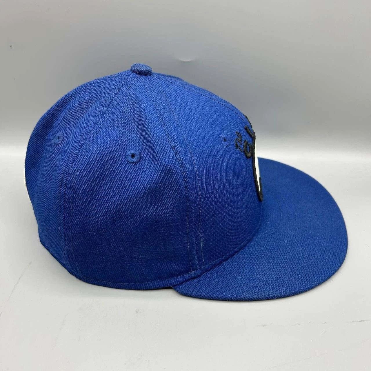 New Era Golden State Warriors GSW Hat Men 7 Blue NBA Fitted Cap Wool Size ONE SIZE - 6 Thumbnail
