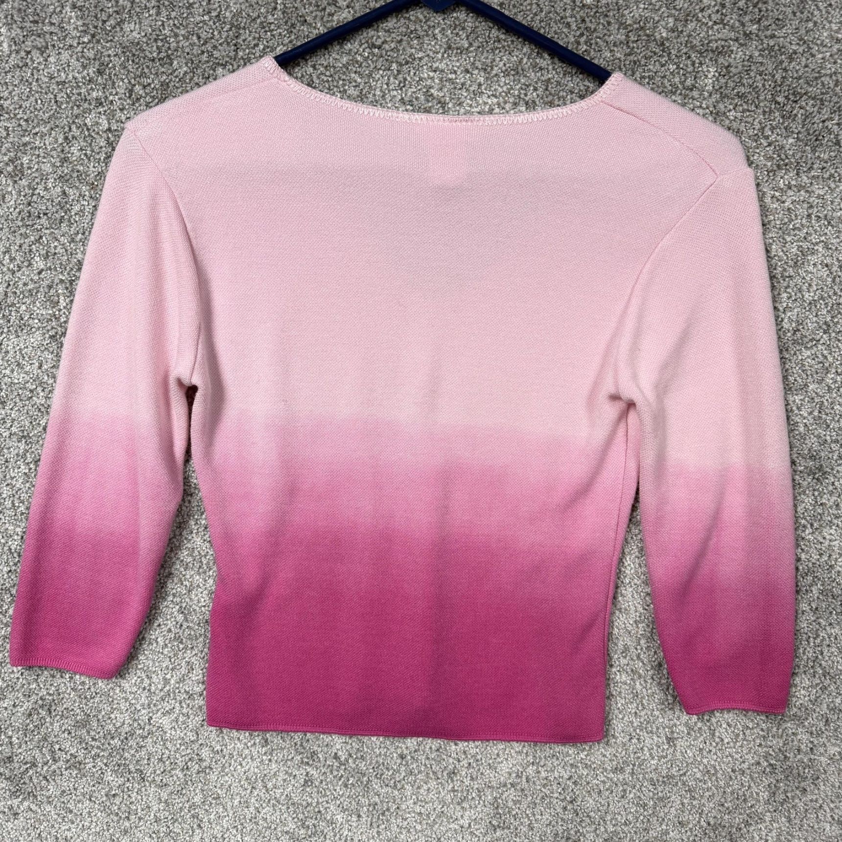 Vintage VINTAGE Knit Maven Sweater L Pink Ombre Feminine Coquette Fairy Indie Barbie Y2K Size L / US 10 / IT 46 - 7 Thumbnail