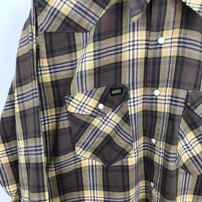 Vintage (SY0265) VTG MAVERICK WESTERN COWBOY FLANNEL SHIRTS Size US M / EU 48-50 / 2 - 4 Thumbnail