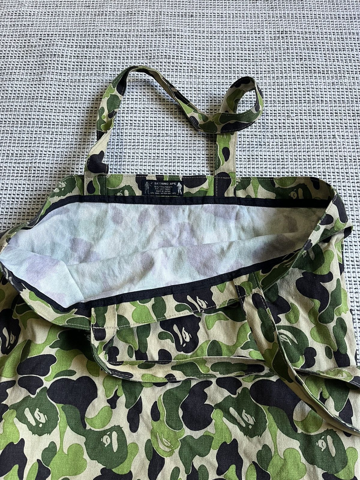 Bape Bape OG Camo canvas tote bag vintage Size ONE SIZE - 2 Thumbnail