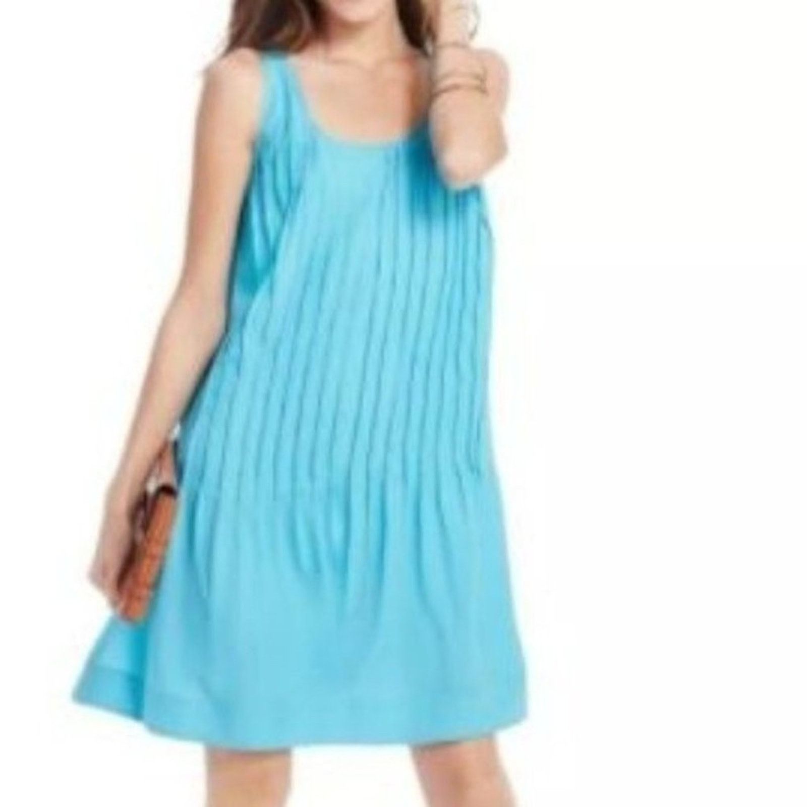 Lauren Ralph Lauren Lauren Ralph Lauren Sleeveless Pleated Dress Turquoise 14 Size XL / US 12-14 / IT 48-50 - 3 Thumbnail