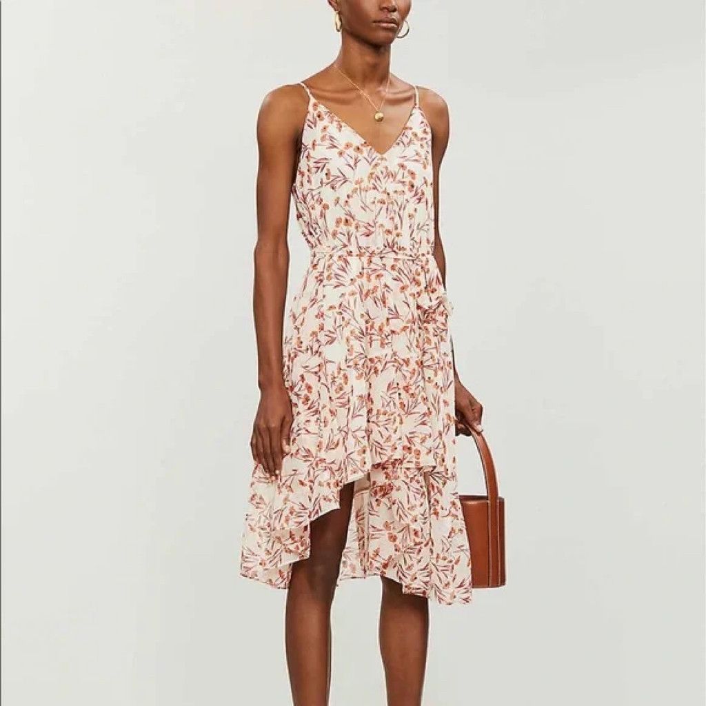 Other Maje Floral High-Low Dress – Size 38 (US 6) Size S / US 4 / IT 40 - 2 Thumbnail