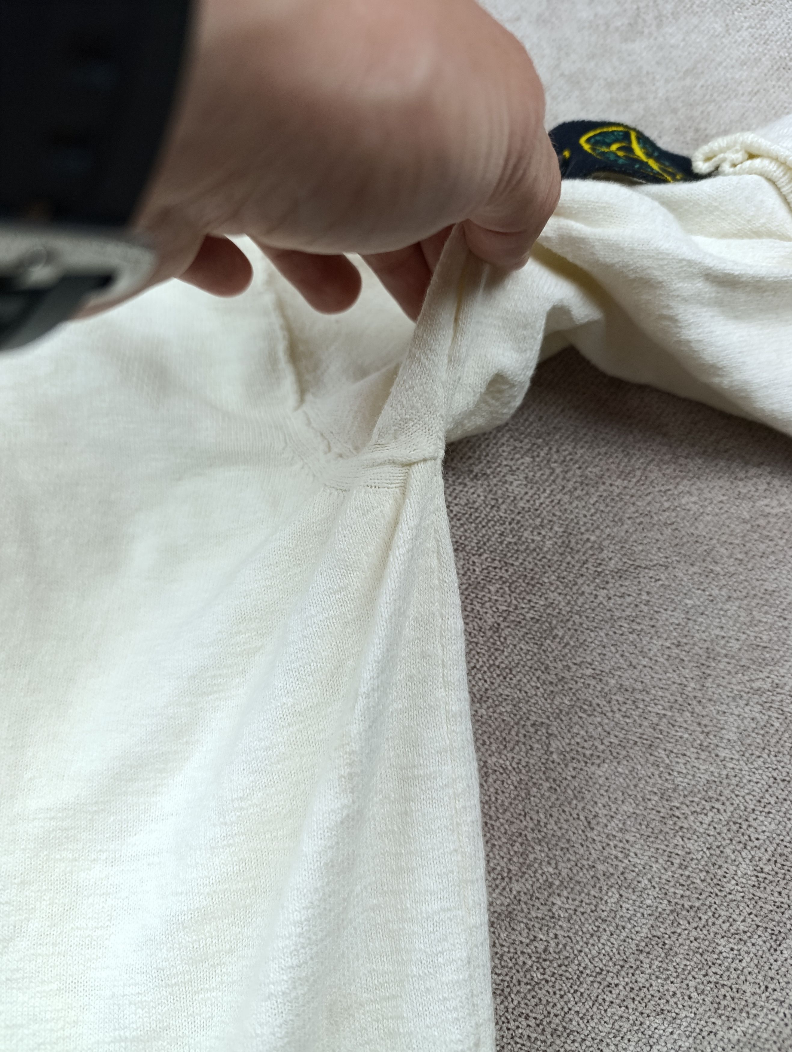 Stone Island Vintage Stone Island Archive Henley Sweater Knit Ivory XXL Size US XXL / EU 58 / 5 - 6 Thumbnail