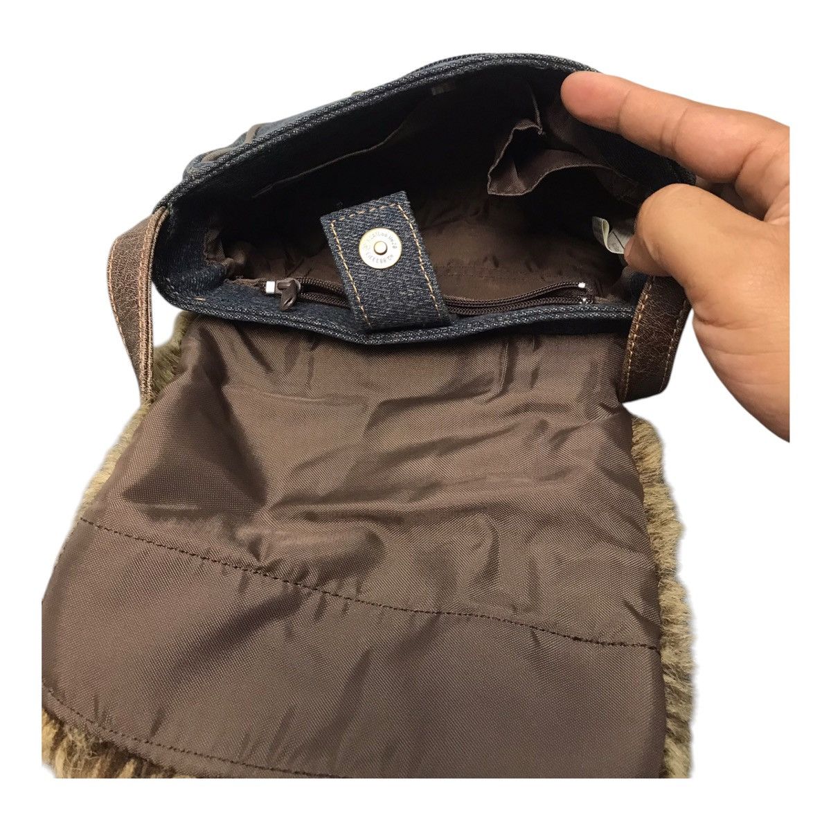 Hysteric Glamour × If Six Was Nine × Japanese Brand Denim Mink Fur SlingBag Size ONE SIZE - 6 Thumbnail