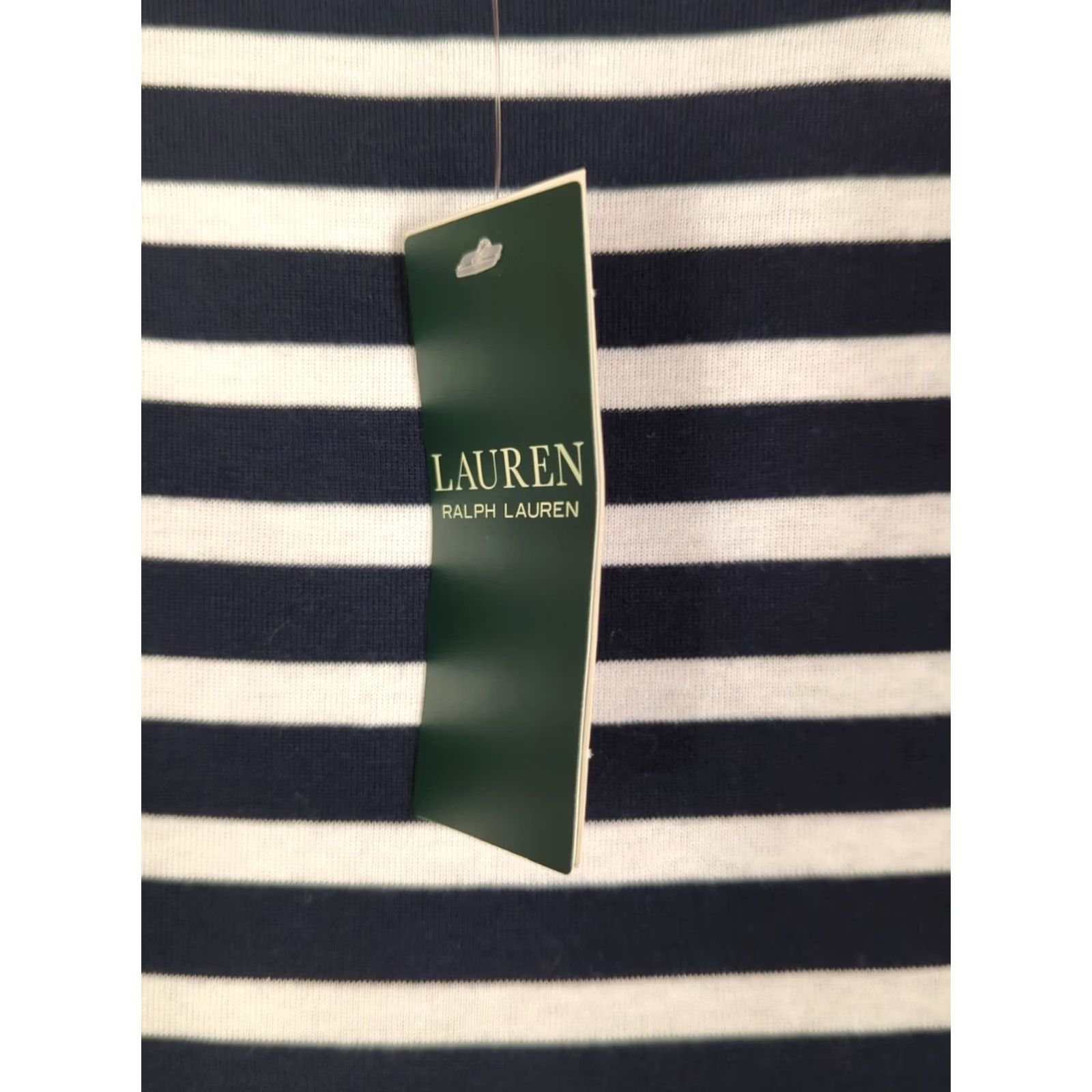 Ralph Lauren Lauren Ralph Lauren T-Shirt Beach Nautical Striped Blue White Ladies Large Adult Size S / US 4 / IT 40 - 3 Thumbnail