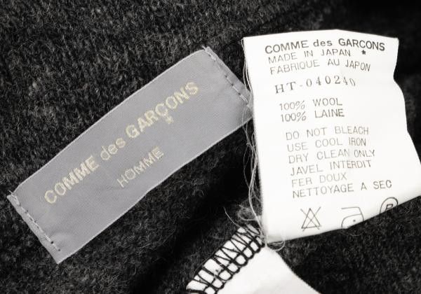Comme des Garcons Homme Plus Sweater Bicolor zip-up knit blouson Size US M / EU 48-50 / 2 - 7 Thumbnail