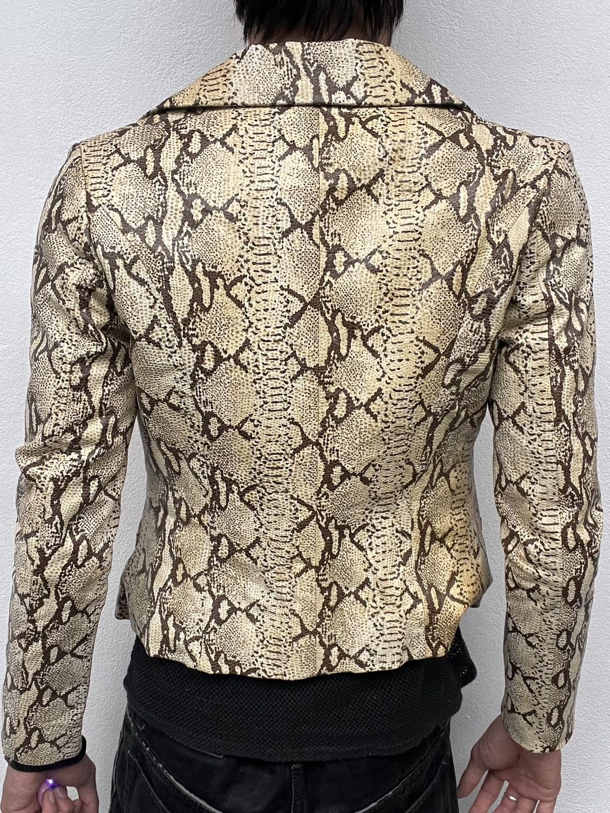 Japanese Brand Grand Table Snake Skin Leather Jacket Size US XS / EU 42 / 0 - 3 Thumbnail