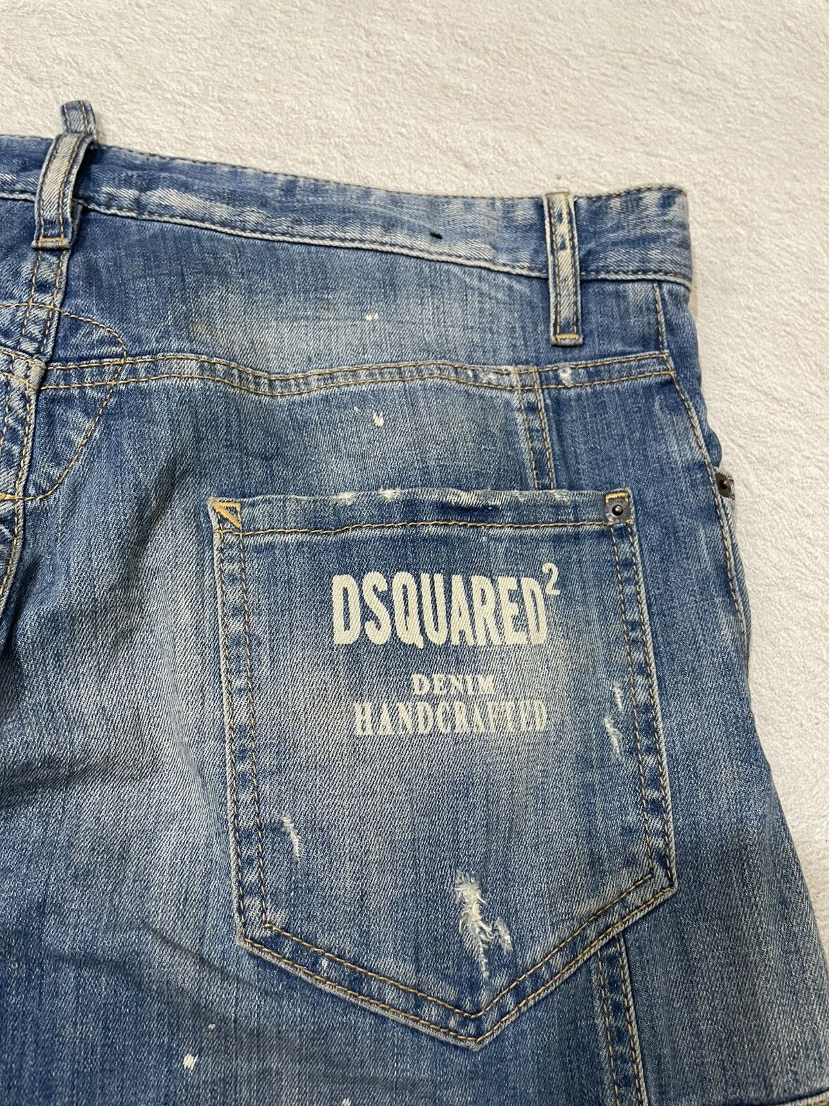 Dsquared2 00s Dsquared Distressed Denim Heavy Fade Destroyed Y2K japan Size US 36 / EU 52 - 12 Thumbnail