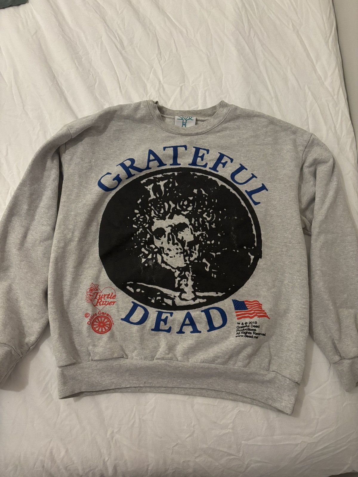 Online Ceramics Online Ceramics Grateful Dead Turtle River Crewneck Size US L / EU 52-54 / 3 - 1 Thumbnail