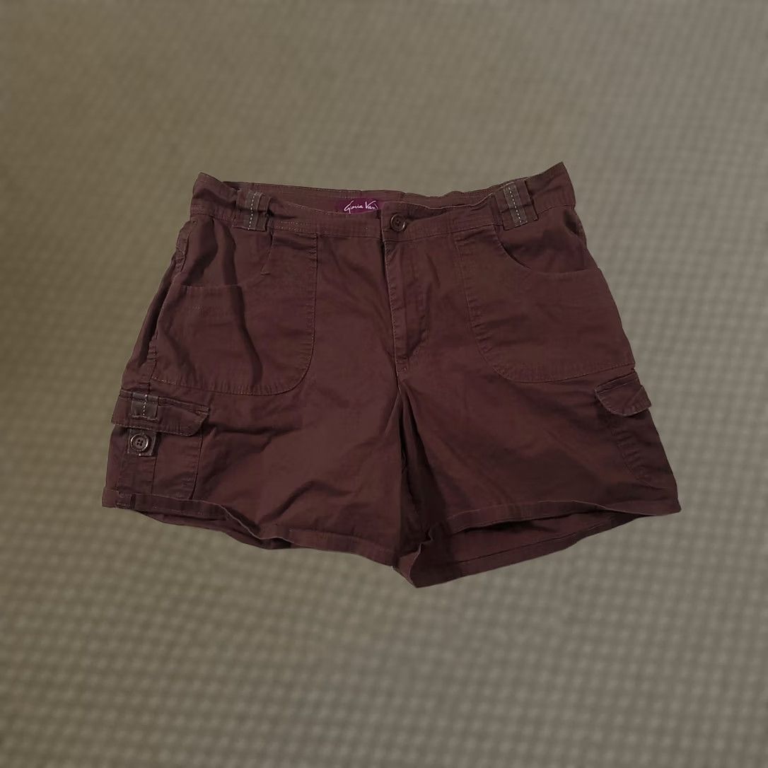 Gloria Vanderbilt Gloria Vanderbilt Cargo Shorts Womens 10 Brown Stretch Cargo Shorts Womens 10 Brown Stretch Size 32" / US 10 / IT 46 - 1 Thumbnail