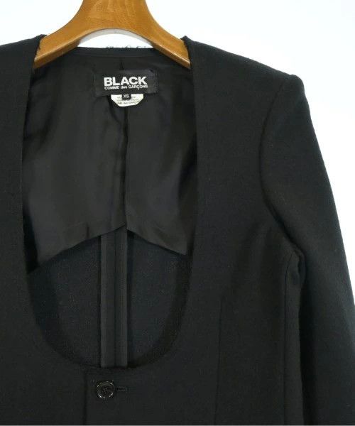 Comme des Garcons Black Coat Plain Wool Long Length Size US XS / EU 42 / 0 - 5 Thumbnail